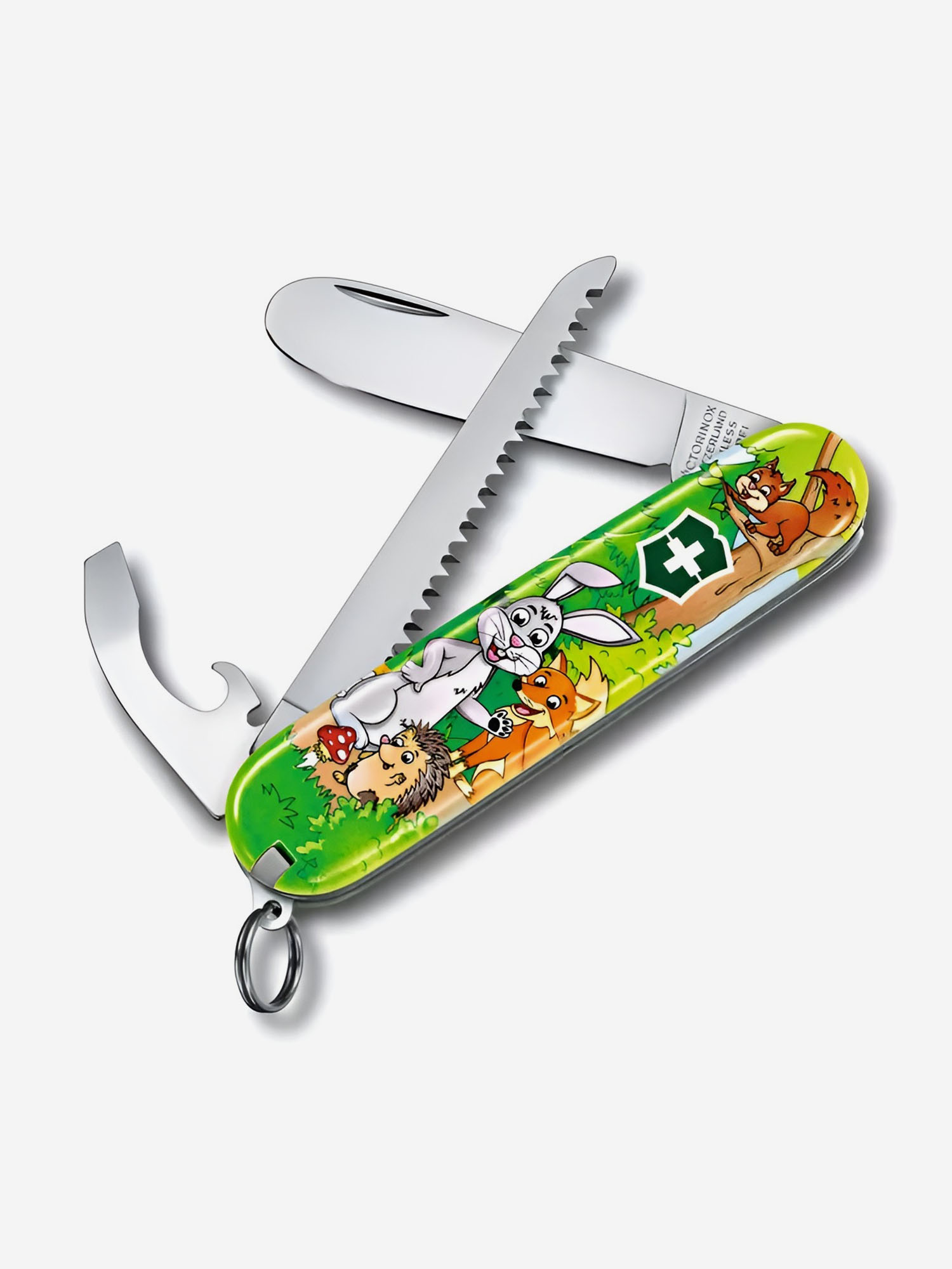 

Нож складной Victorinox My First Rabbit Edition, 84 мм, 9 функций, Зеленый