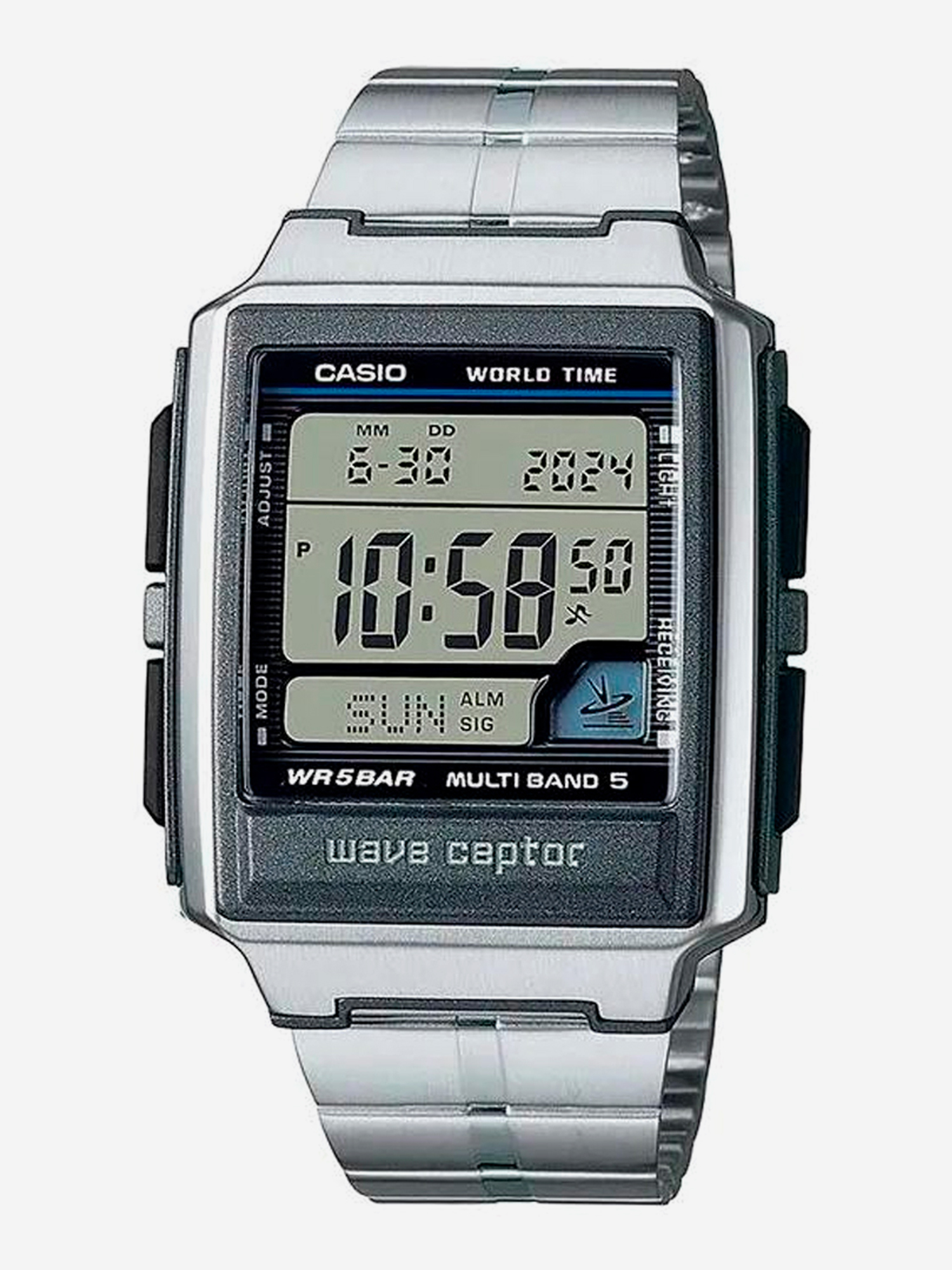 

Наручные часы Casio Radio Controlled WV-59RD-1A, Серебряный