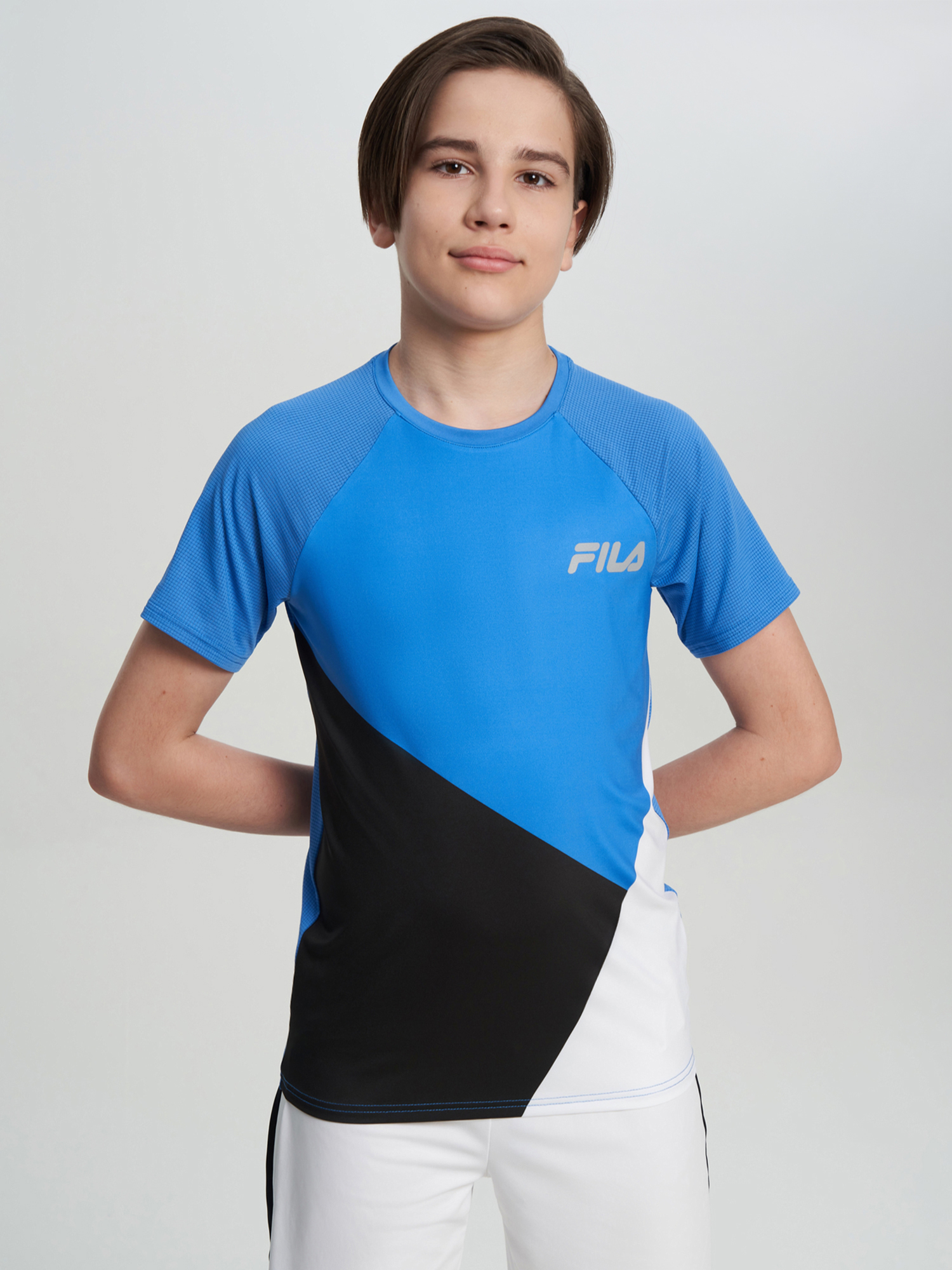 Изображение товара Футболка для мальчиков FILA, Синий/черный