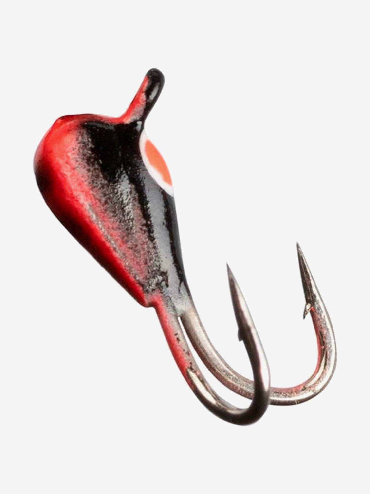 Изображение товара Мормышка Helios вольфрамовая Капля с ушком крашеная коза 2,5мм 0,30г 93 (MW-K1125-93), 10 штук в упаковке, Черный/красный