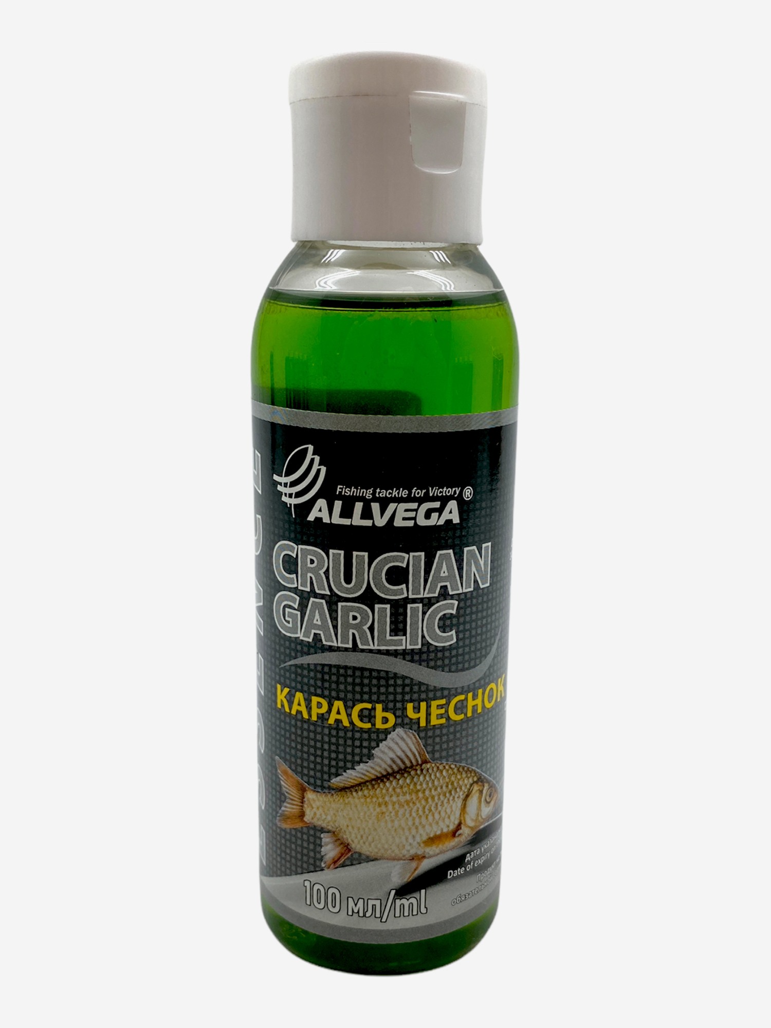 

Ароматизатор-концентрат жидкий ALLVEGA "Essence Crucian Garlic " 100мл (КАРАСЬ ЧЕСНОК) NEW, Зеленый