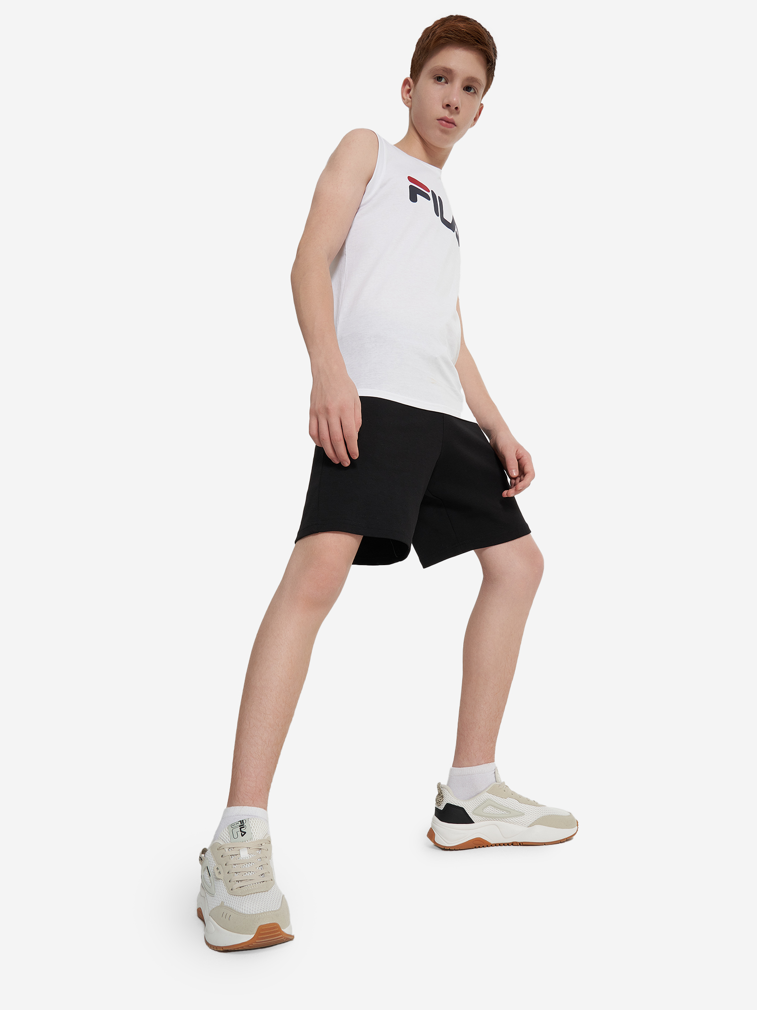 фото Майка для мальчиков fila, белый