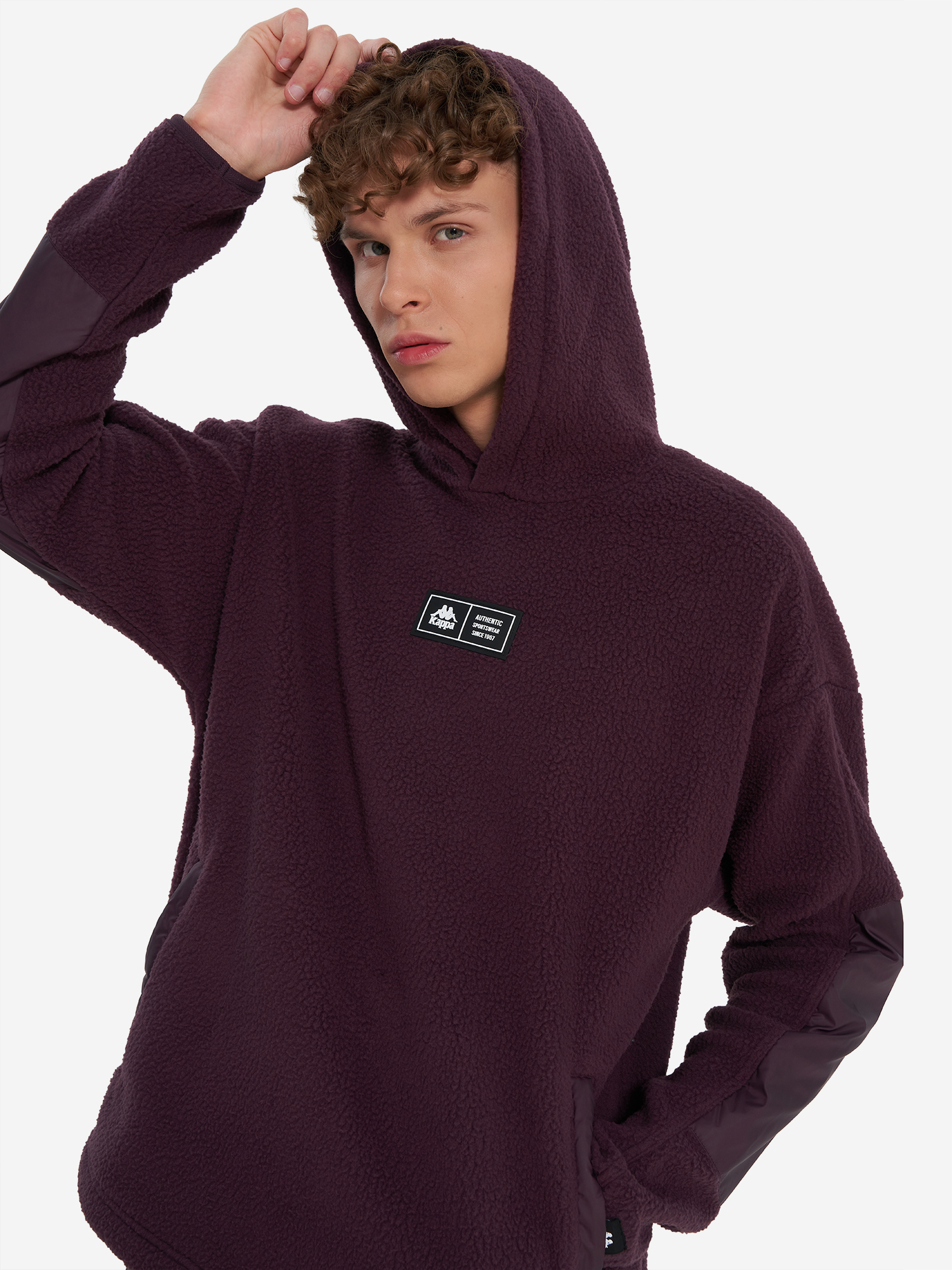 Худи мужское Kappa, красный, арт. 136959kap-84