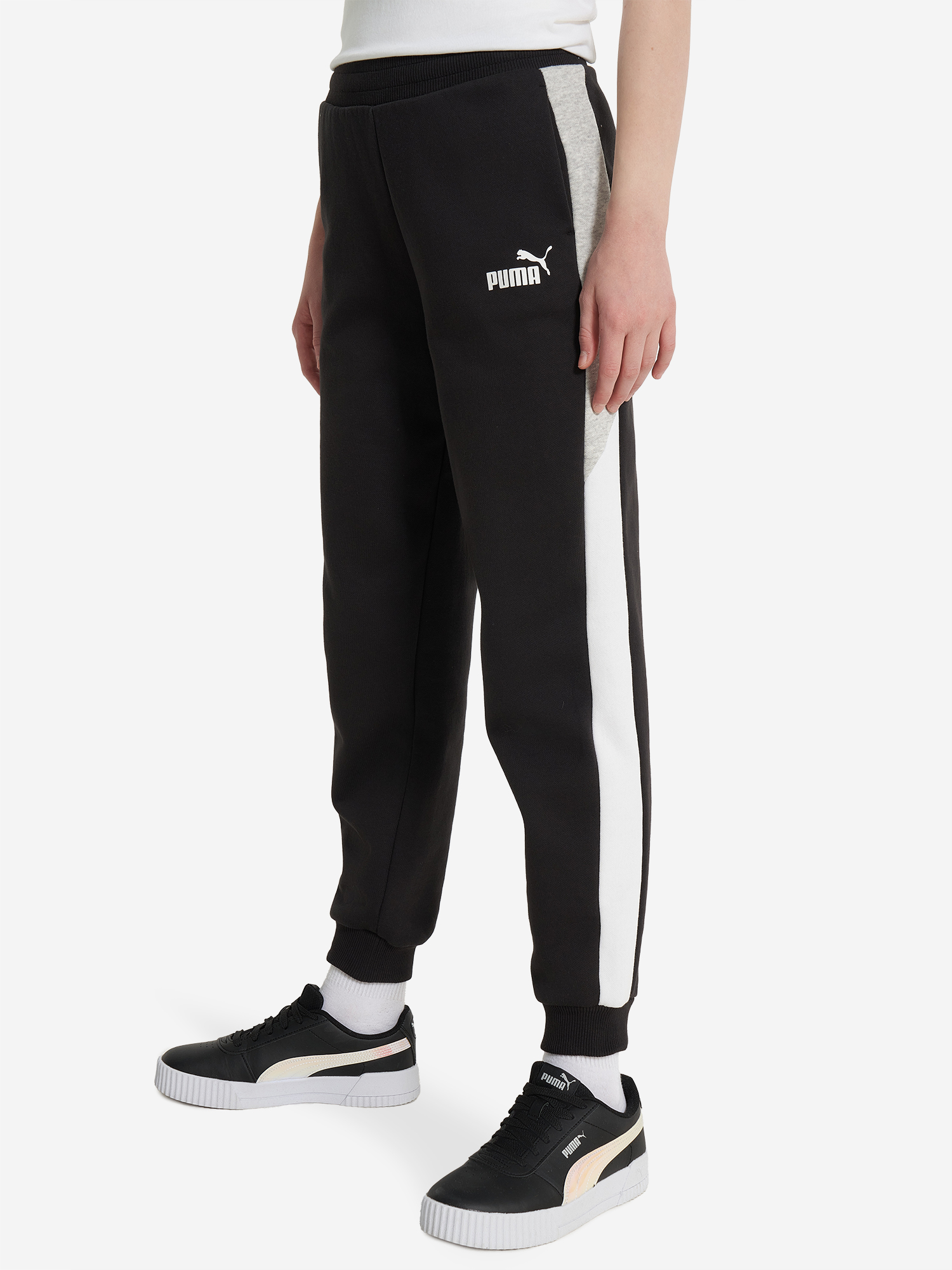 фото Брюки для девочек puma power, черный