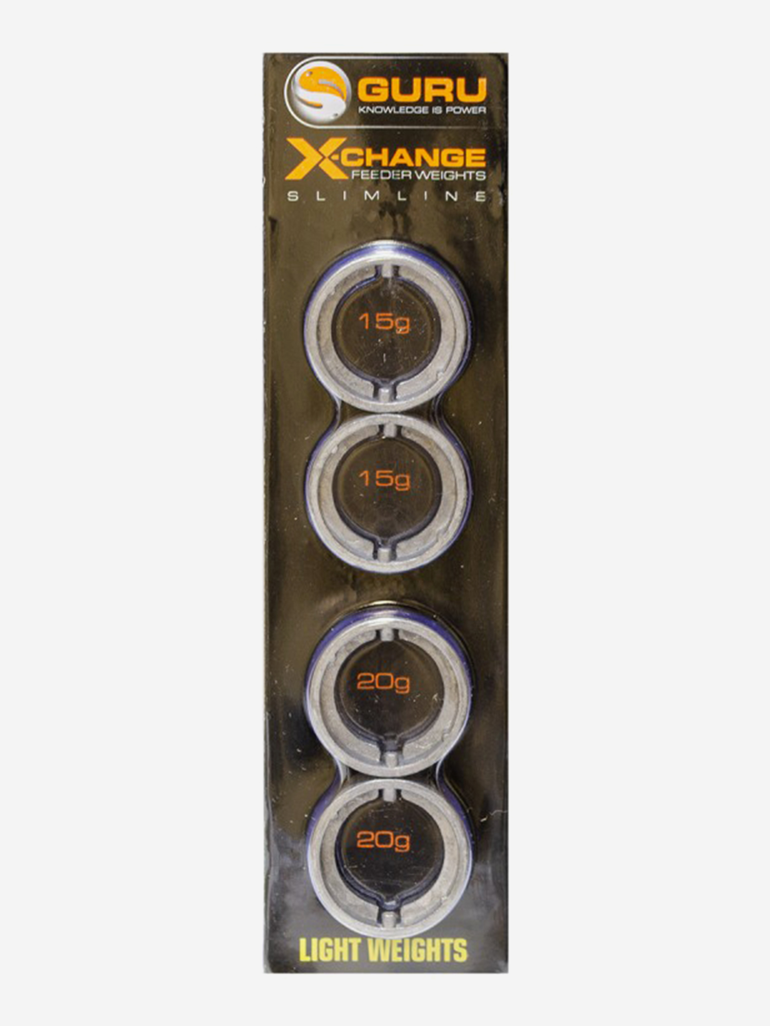 Изображение товара Сменный груз для кормушки GURU Slimline X-Change Feeder Spare Weight Light, 2х15г/2х20г