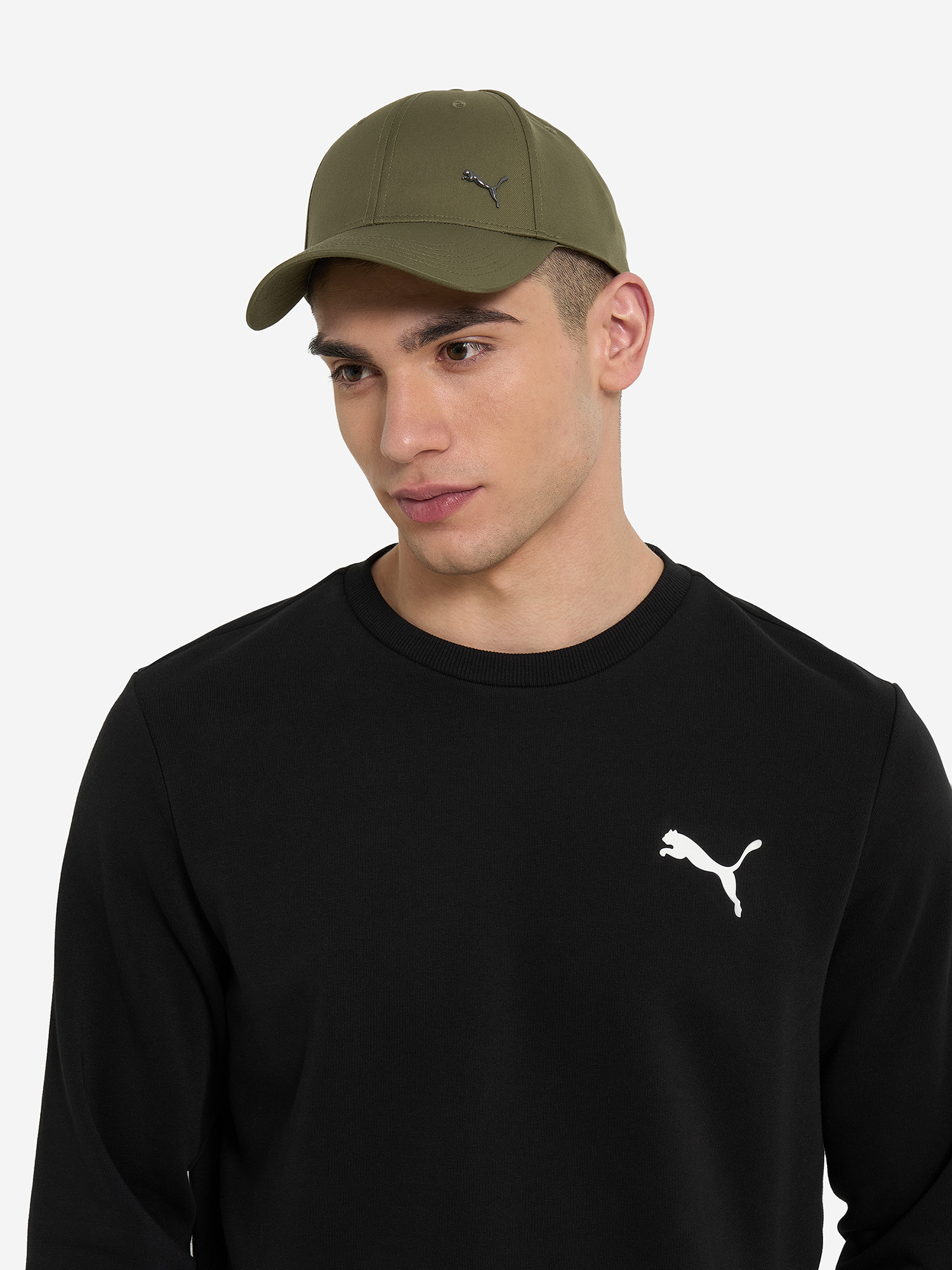 фото Бейсболка puma ess metal cat, зеленый