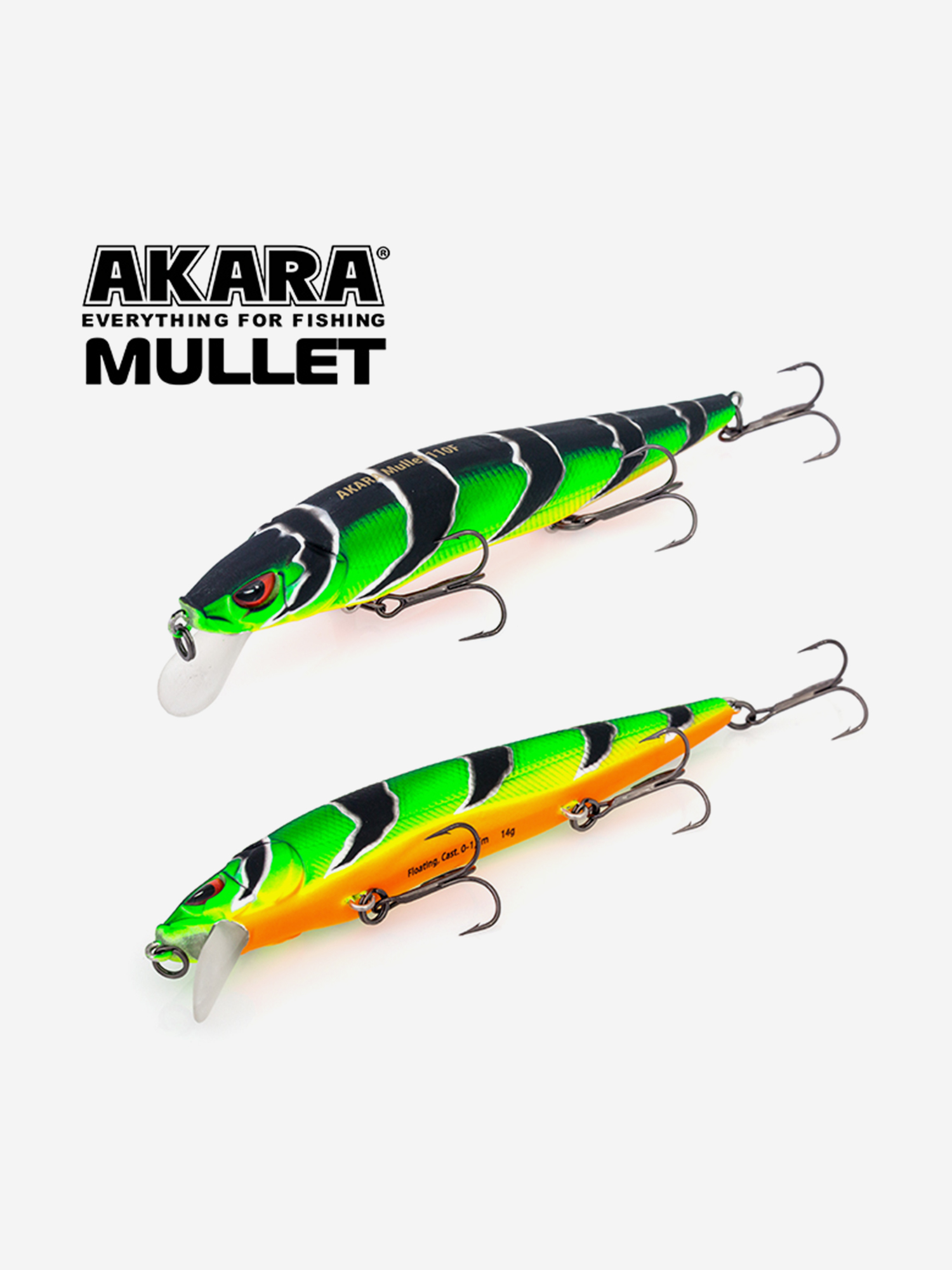 Изображение товара Воблер Akara Mullet 130F 23 гр. A107