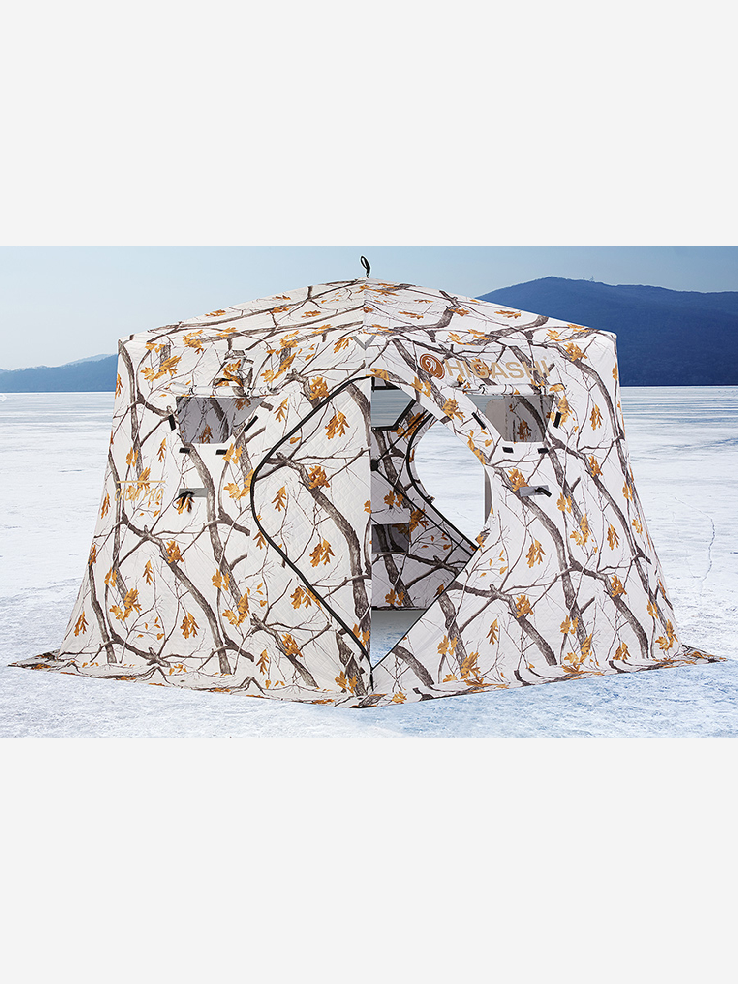 Изображение товара Зимняя палатка HIGASHI Winter Camo Chum Pro для зимней рыбалки и охоты