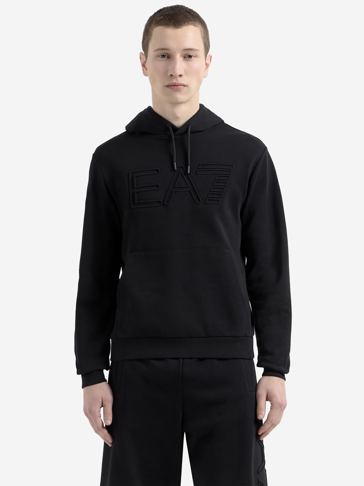 Изображение товара Мужская толстовка EA7 с капюшоном, натуральный хлопок, Турция