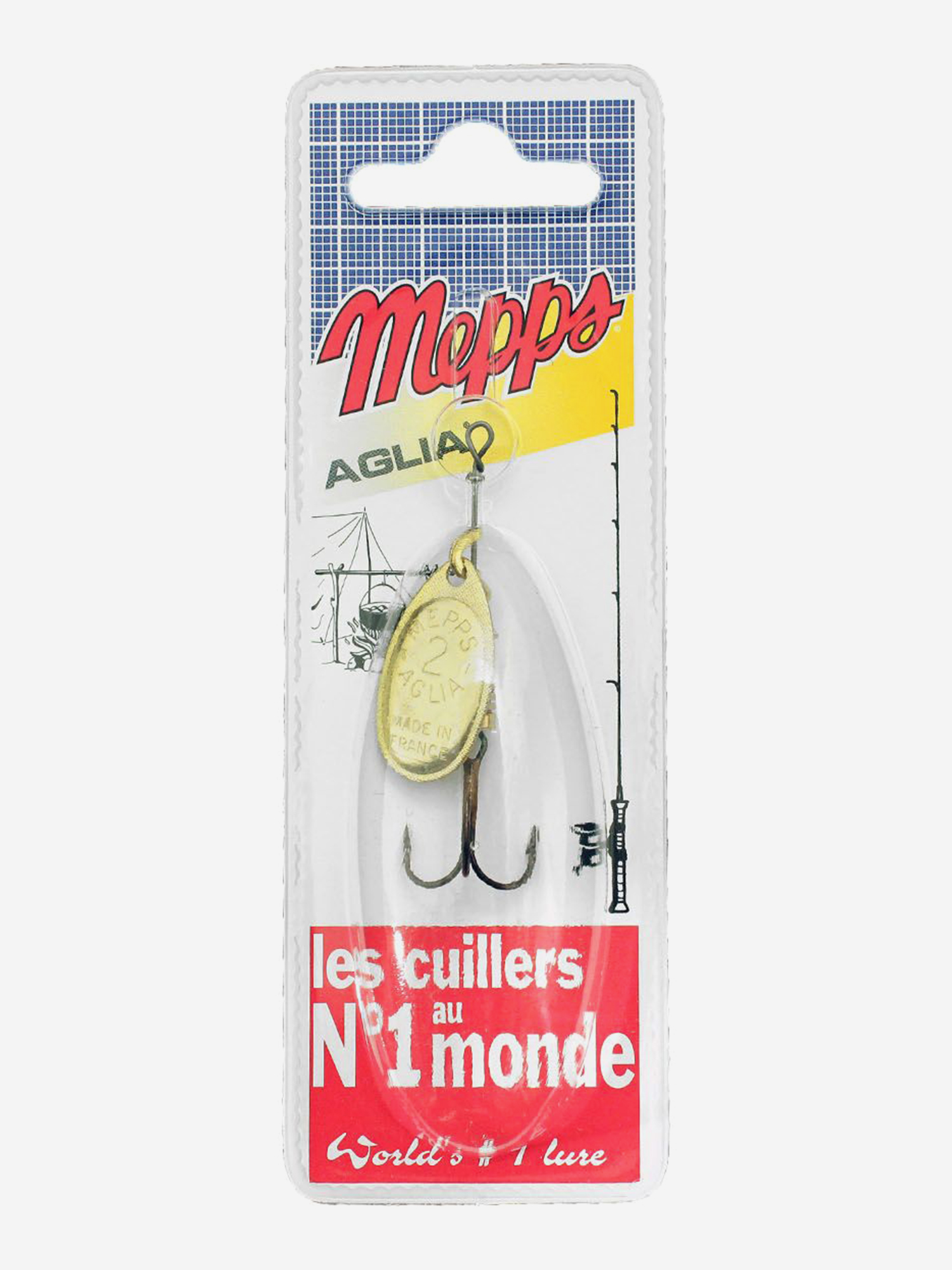 

Блесна вращающаяся MEPPS "Aglia OR" №2 (4,5г) блистер, Золотой