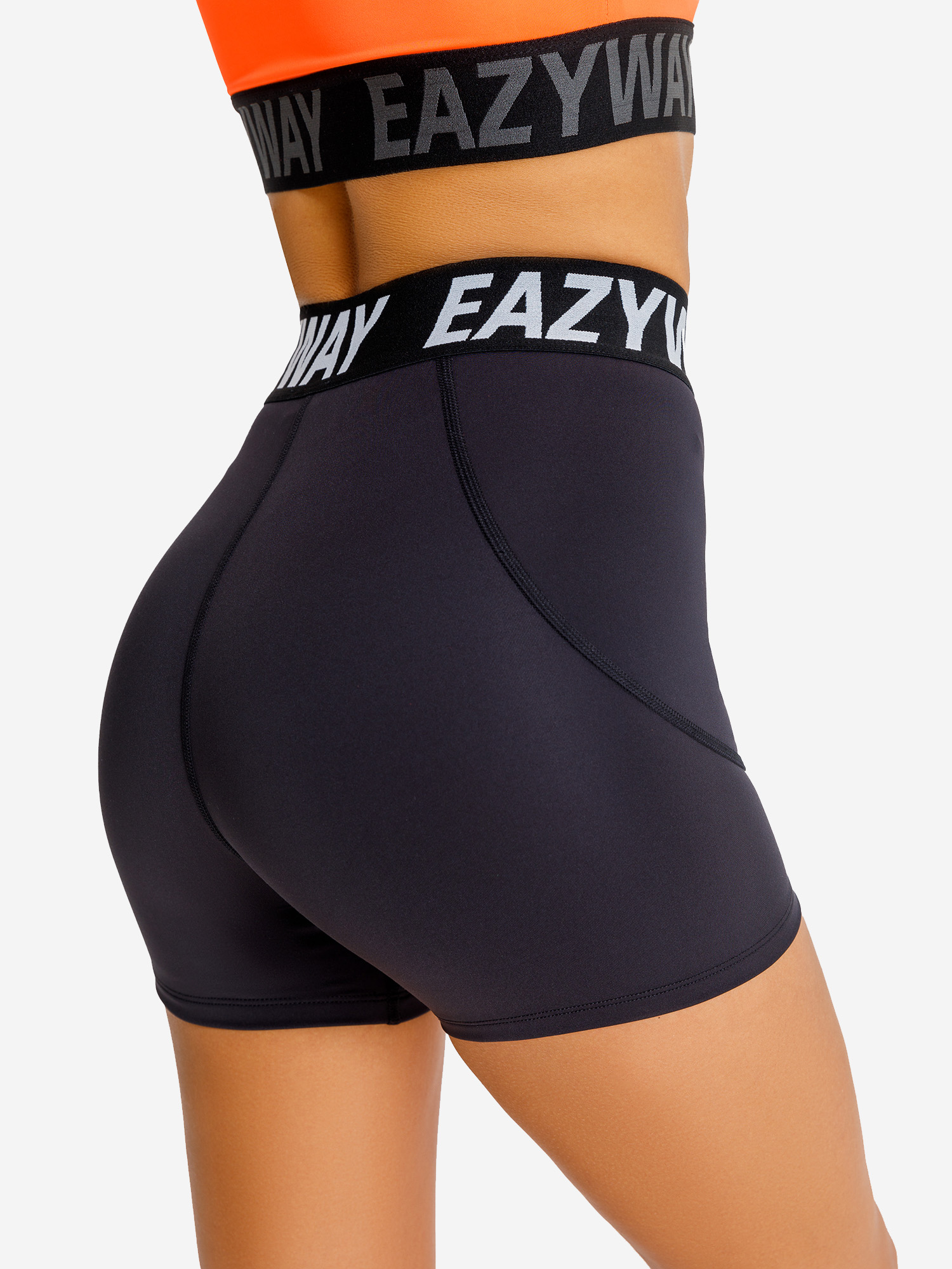 

Шорты женские с высокой посадкой EAZYWAY, Черный
