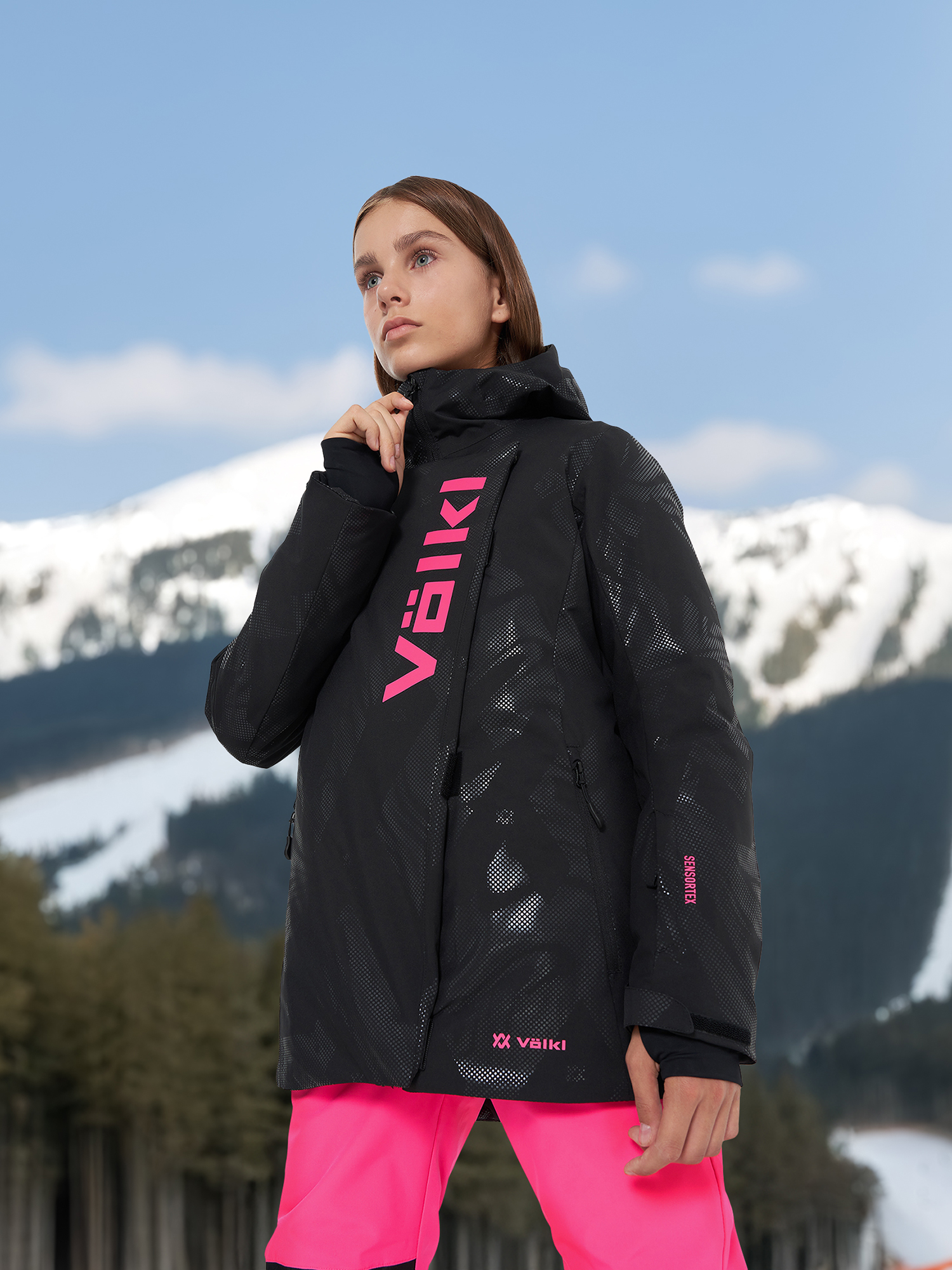 Куртка утепленная для девочек Volkl, черный, арт. 141491vlkl-b2