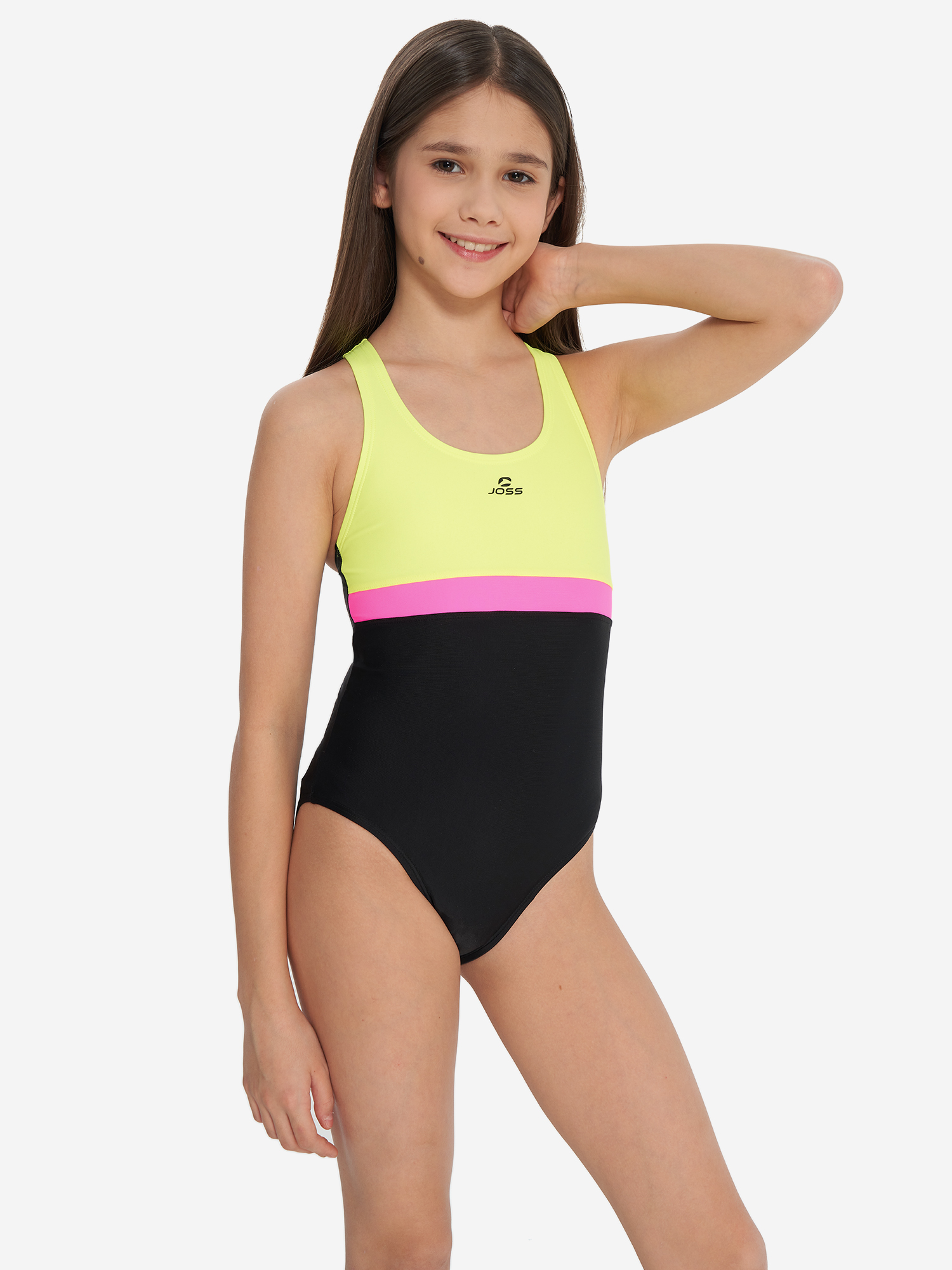 Купальник слитный Joss для девочек, черный, арт. 34222