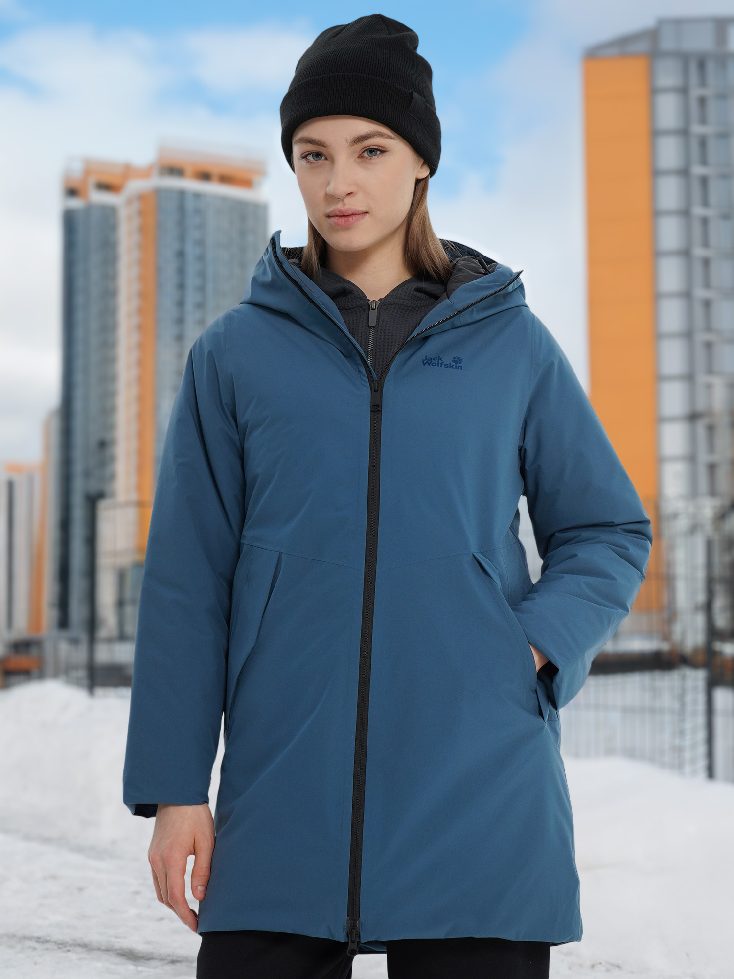 Куртка утепленная Jack Wolfskin Frost Haven, синий, арт. a65091j01-c0539