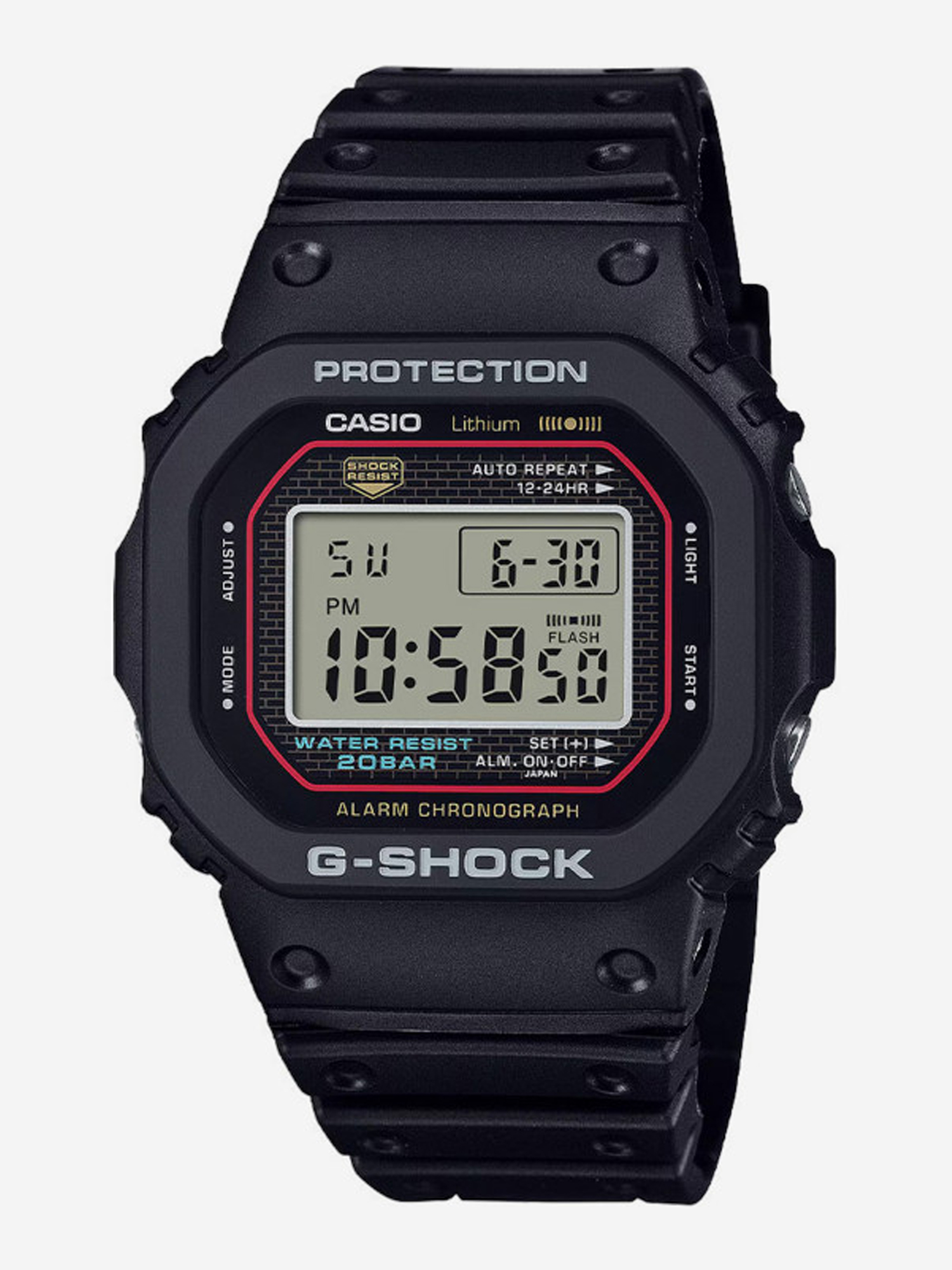 Изображение товара Спортивные часы CASIO DW-5000R-1A водонепронецаемые кварцевые