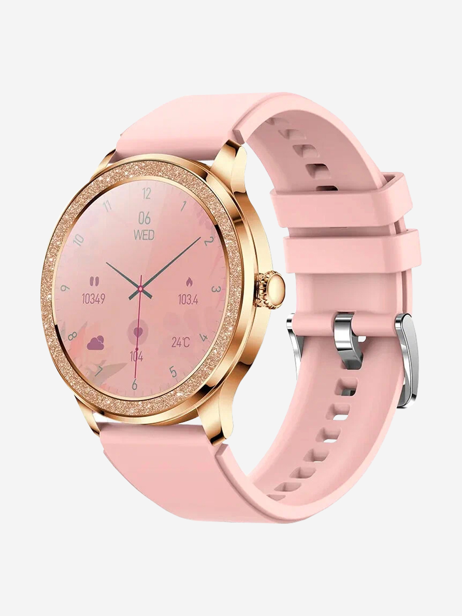 

Смарт-часы BandRate Smart BRSY32GP с тонометром, мониторингом сна, пульсометром, Розовый