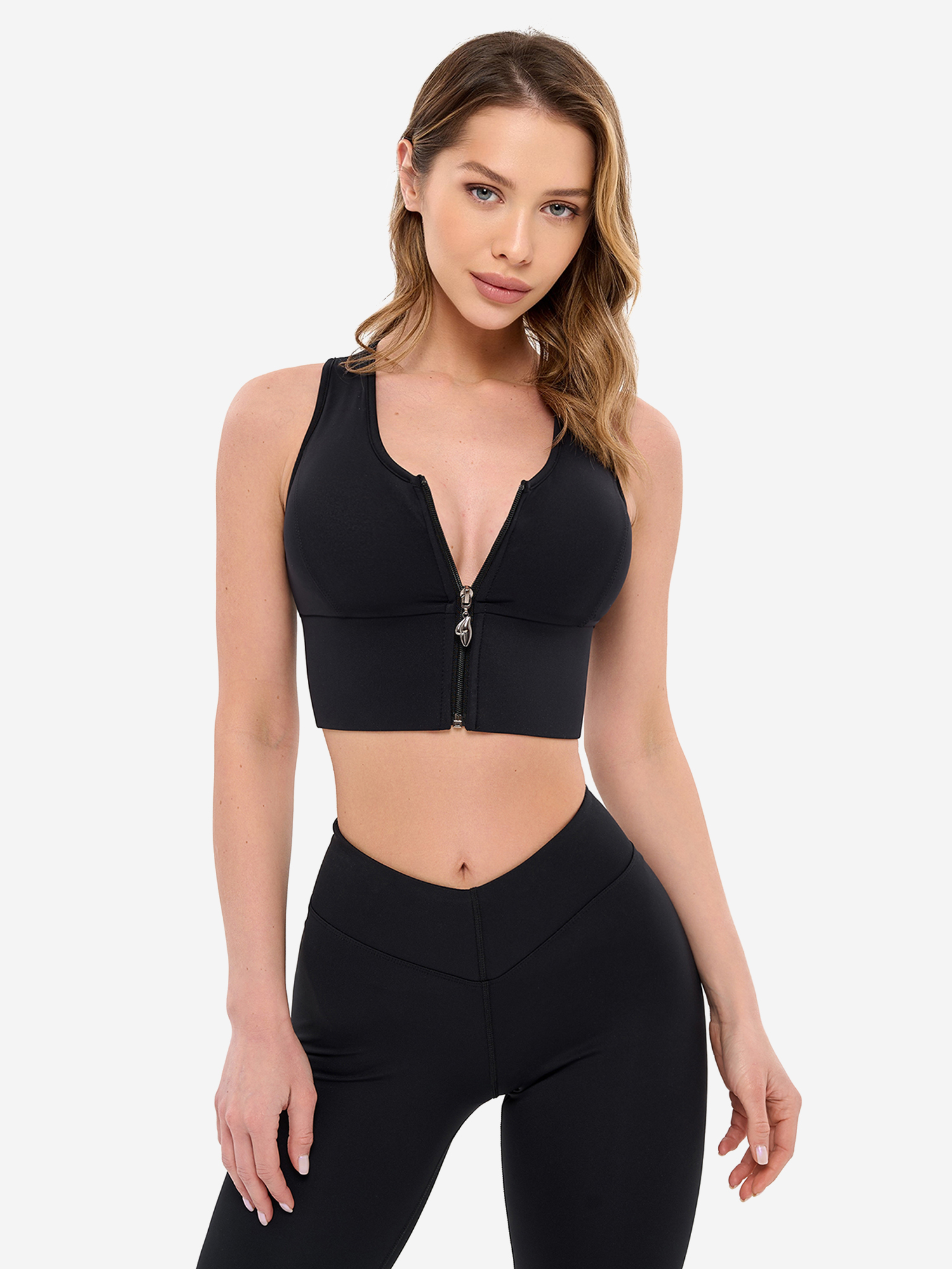 

Спортивный топ Bona Fide Top Go Zip "Black", Черный