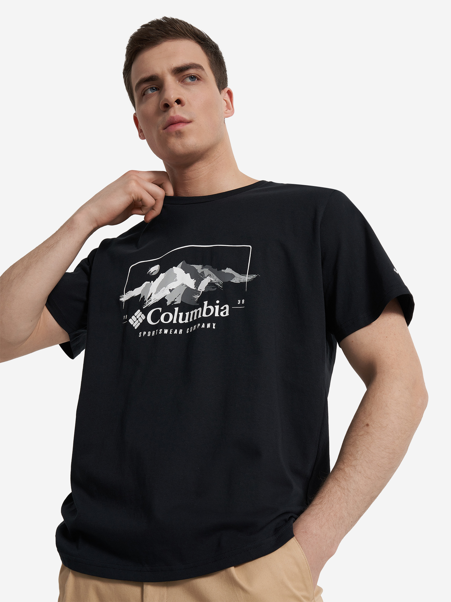 

Футболка мужская Columbia Path Lake Graphic Tee II, Черный