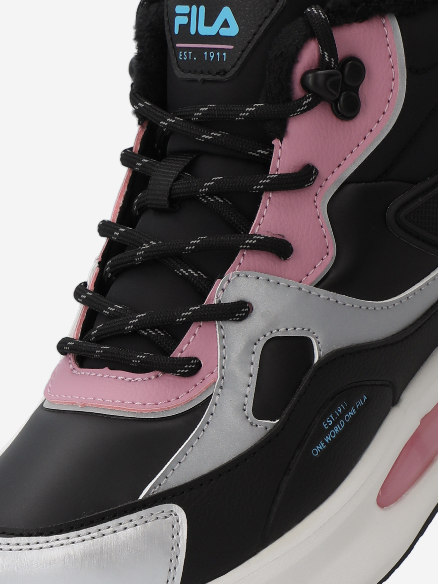 фото Кроссовки утепленные для девочек fila explore mid, черный