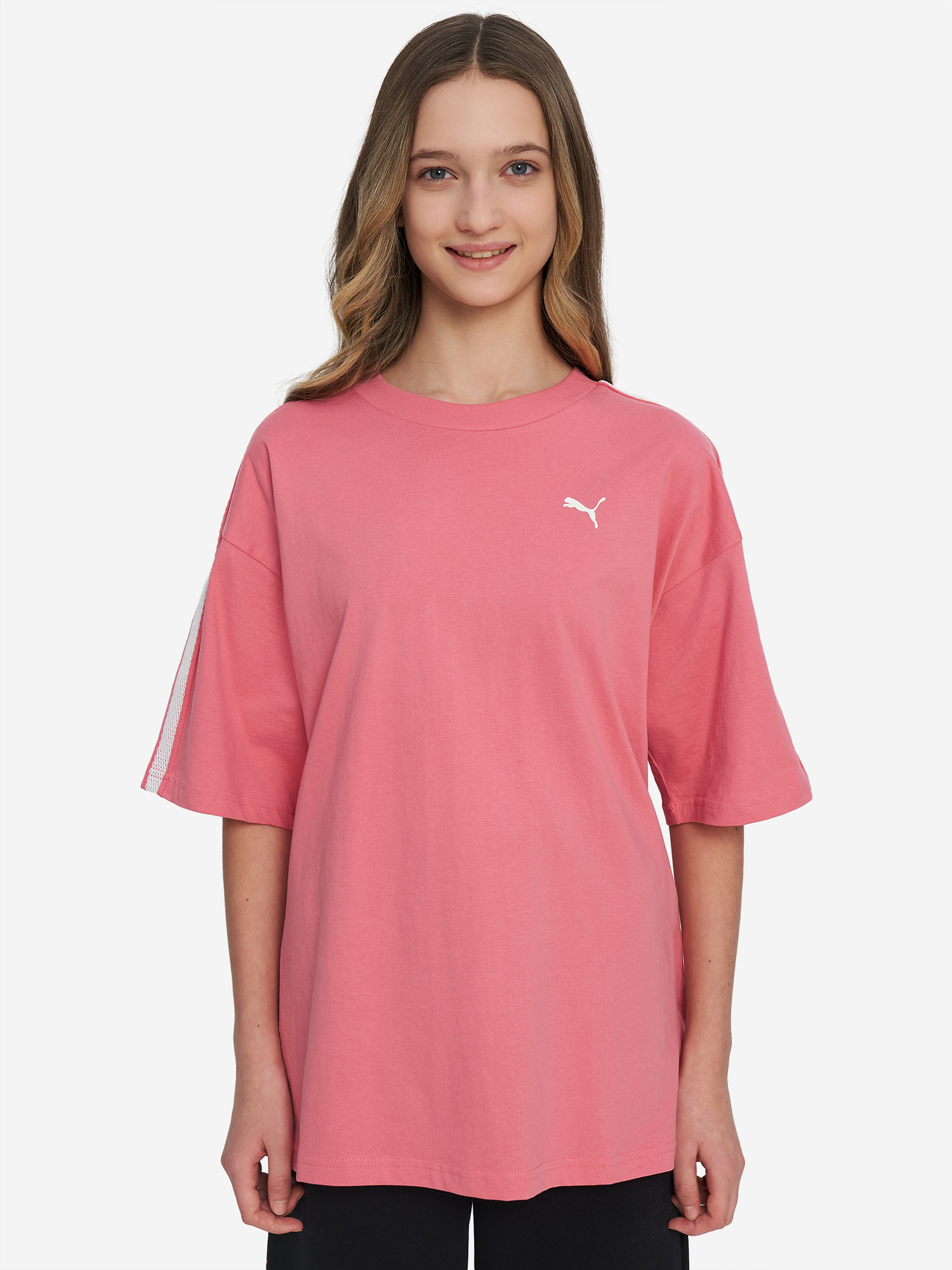 Футболка для девочек PUMA Luminous Cloud, Розовый 2