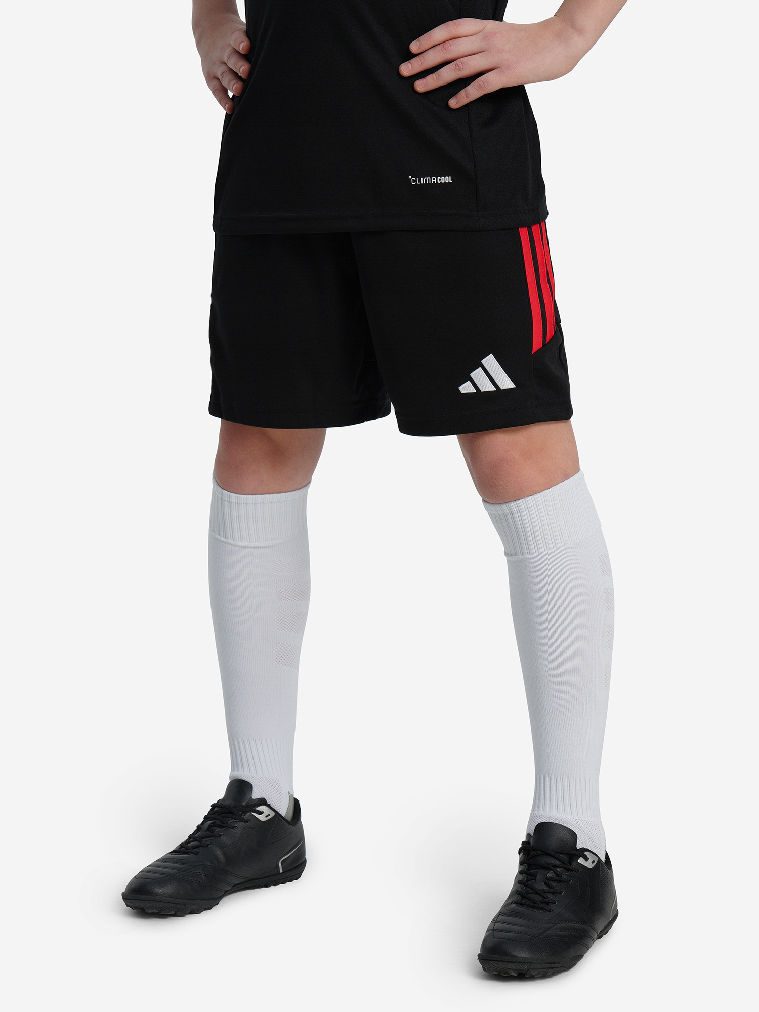 Изображение товара Шорты для мальчиков adidas футбол лето регулируемый пояс