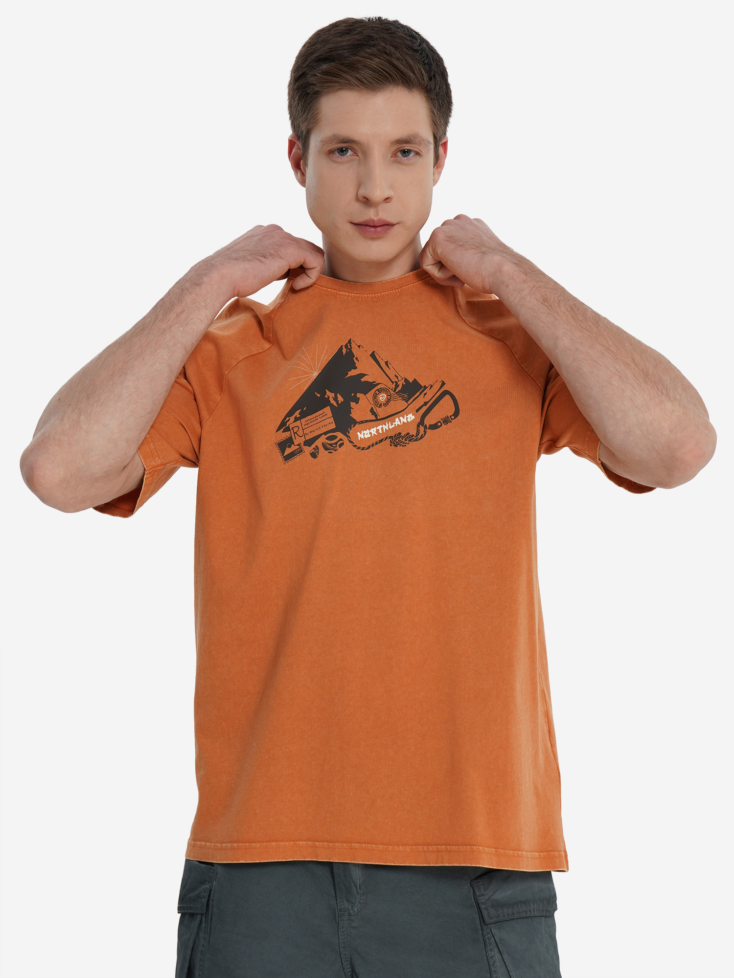 Изображение товара Мужская футболка Northland из натурального хлопка для путешествий и активного отдыха