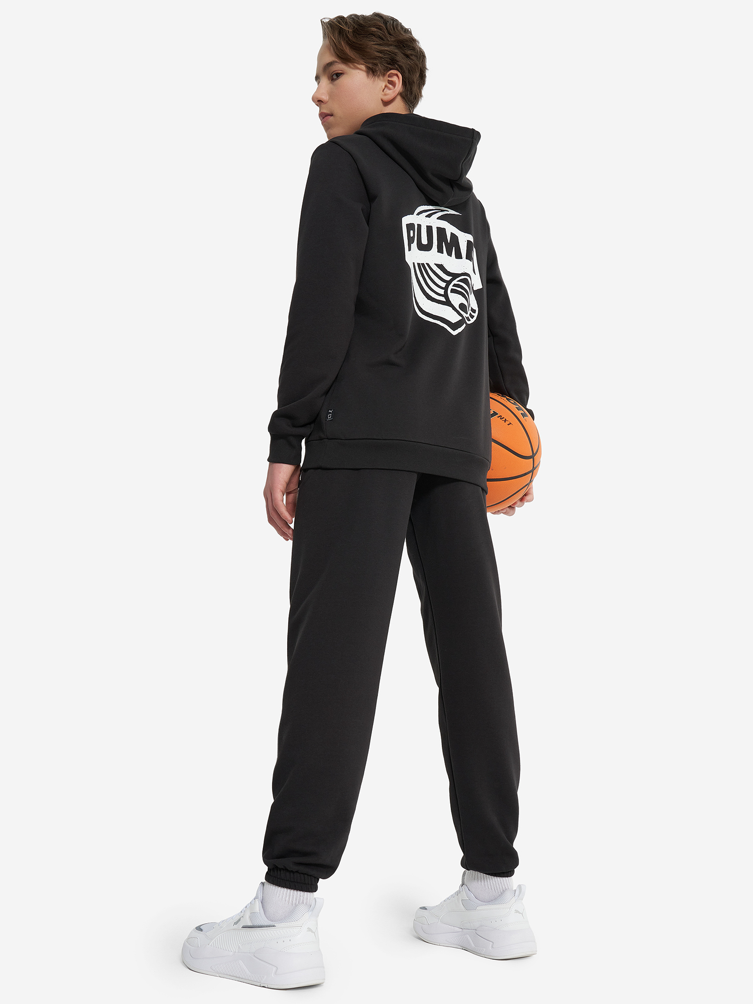 Худи для мальчиков PUMA Basketball Posterize, Черный 5
