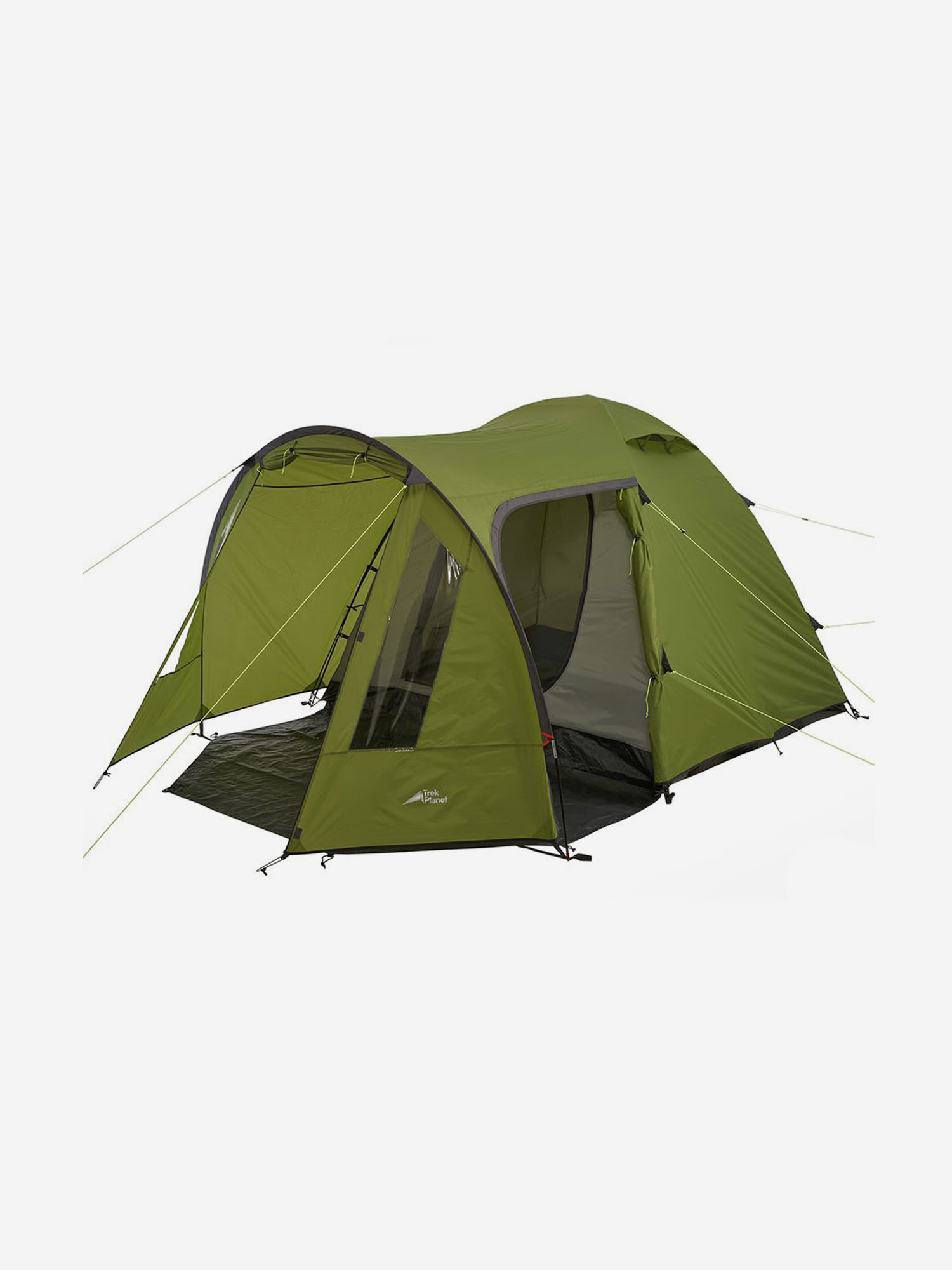 Пятиместная двухслойная кемпинговая палатка Tampa 5, Зеленый