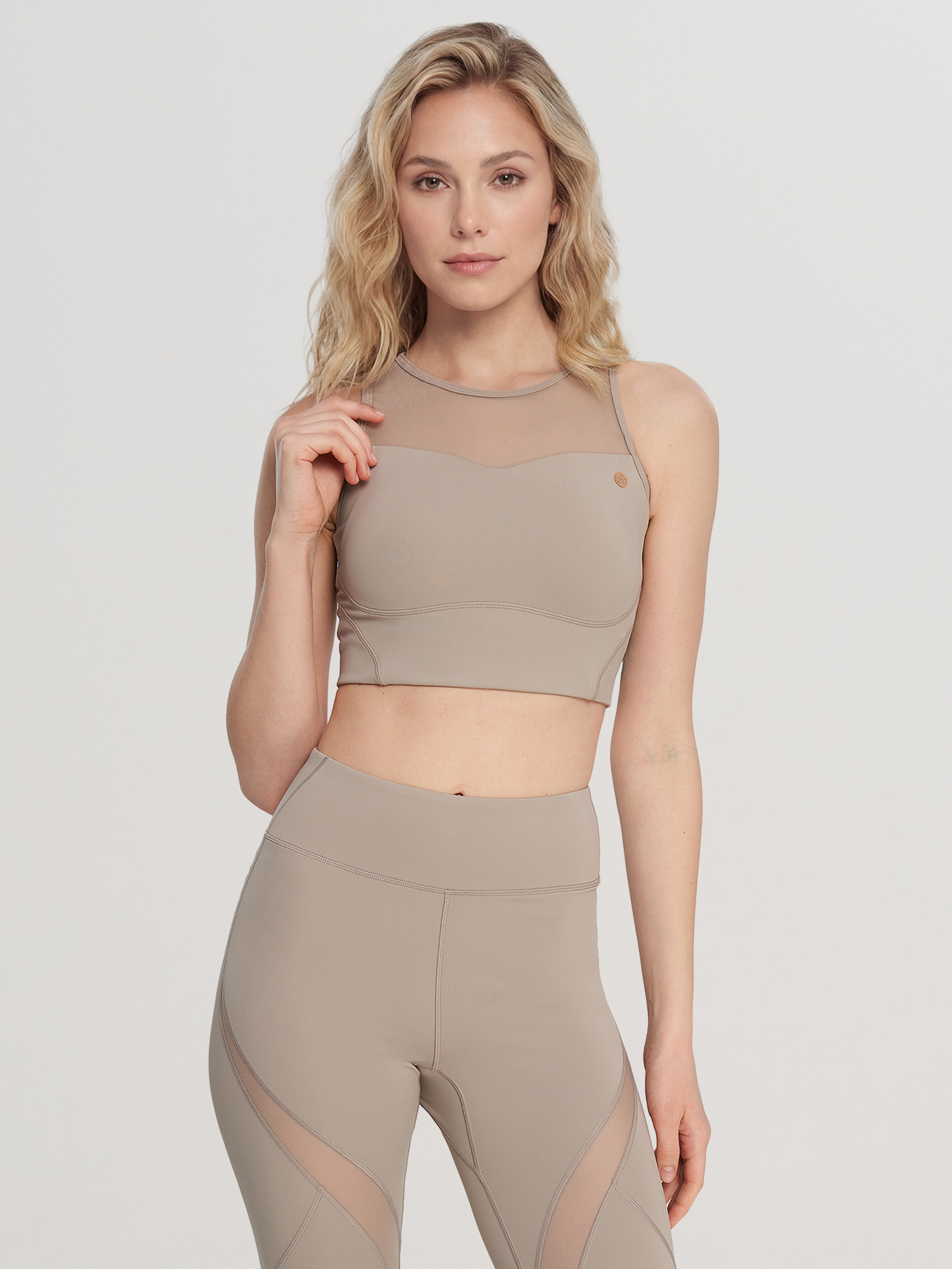 

Топ бра спортивный Sensana, Бежевый