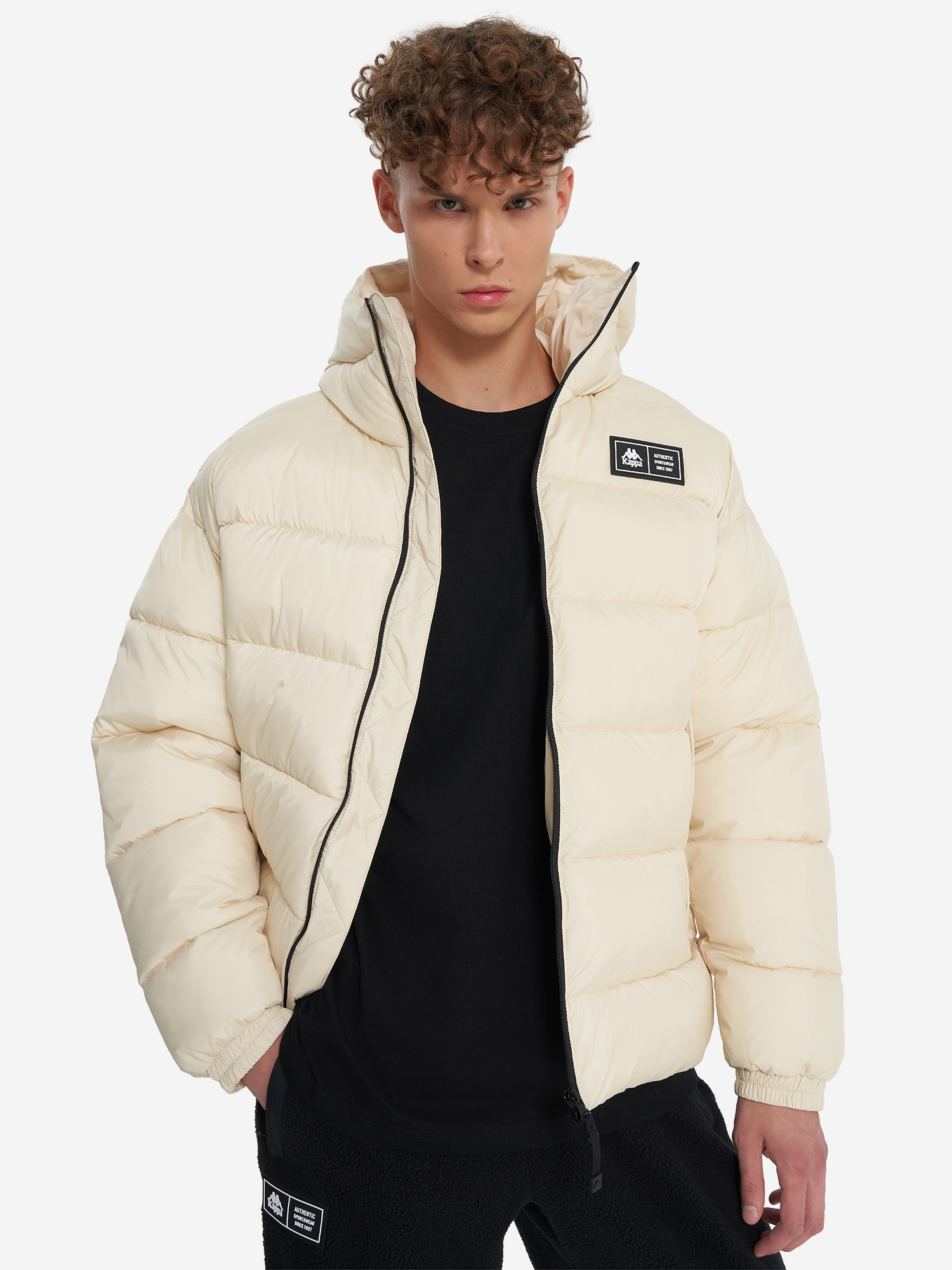 

Пуховик мужской Kappa Alce, Бежевый