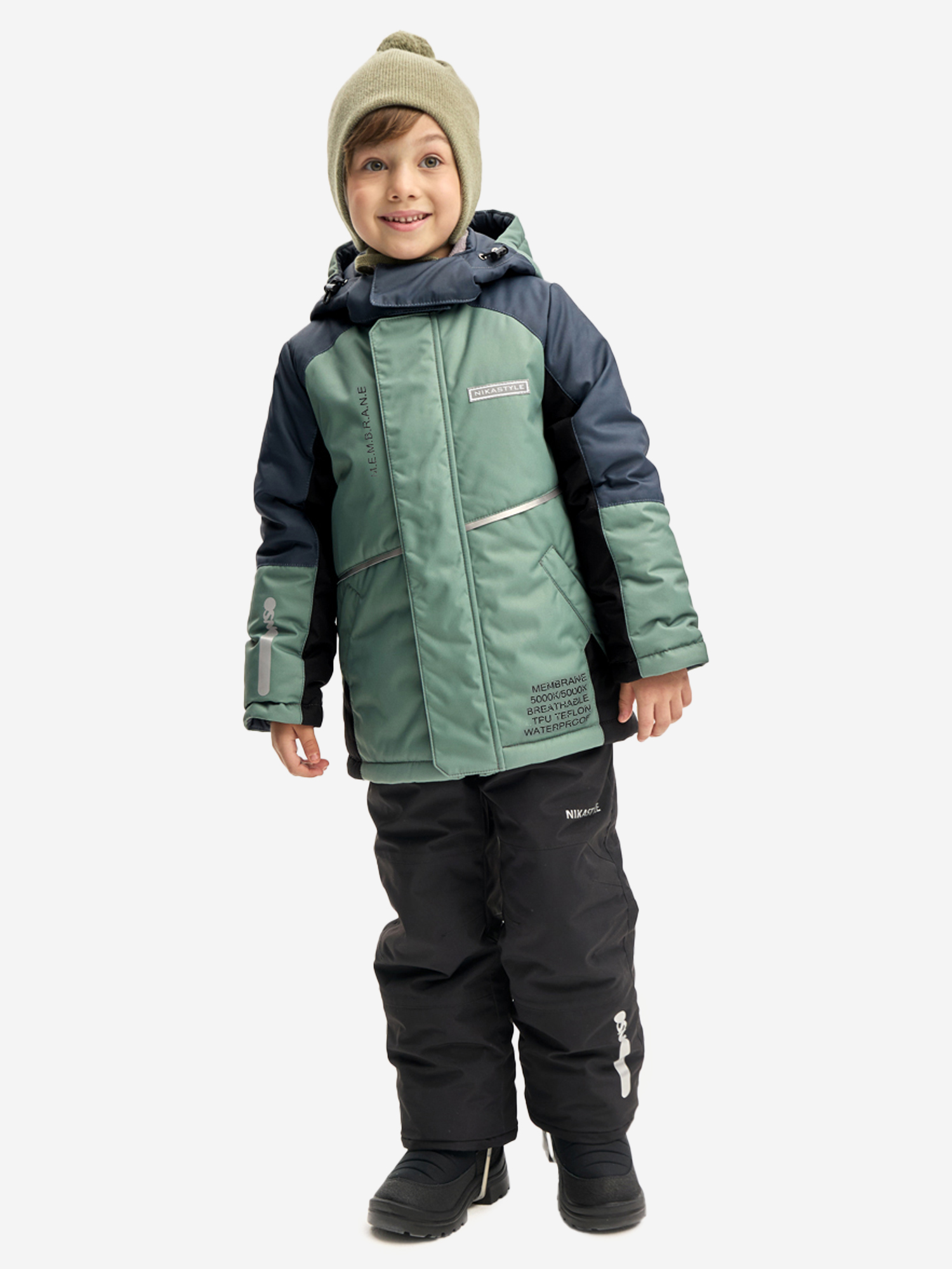 Изображение товара Костюм NIKASTYLE для зимних путешествий, Полынь/черный