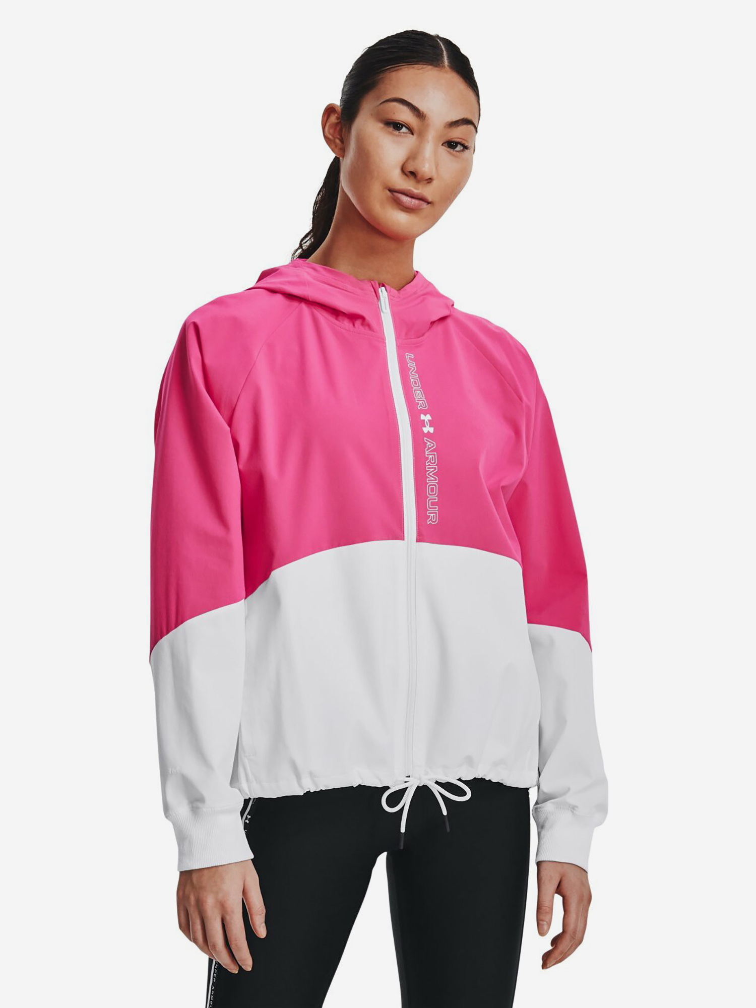 

Куртка легкая женская Under Armour Woven Fz Jacket, Розовый