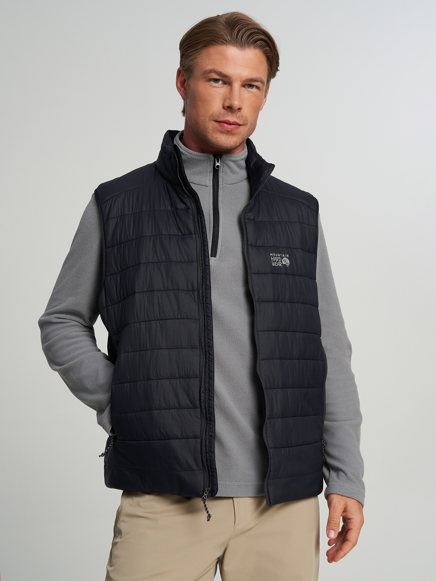 Жилет утепленный рипстоп мужской Mountain Hardwear Free Element Vest, Черный