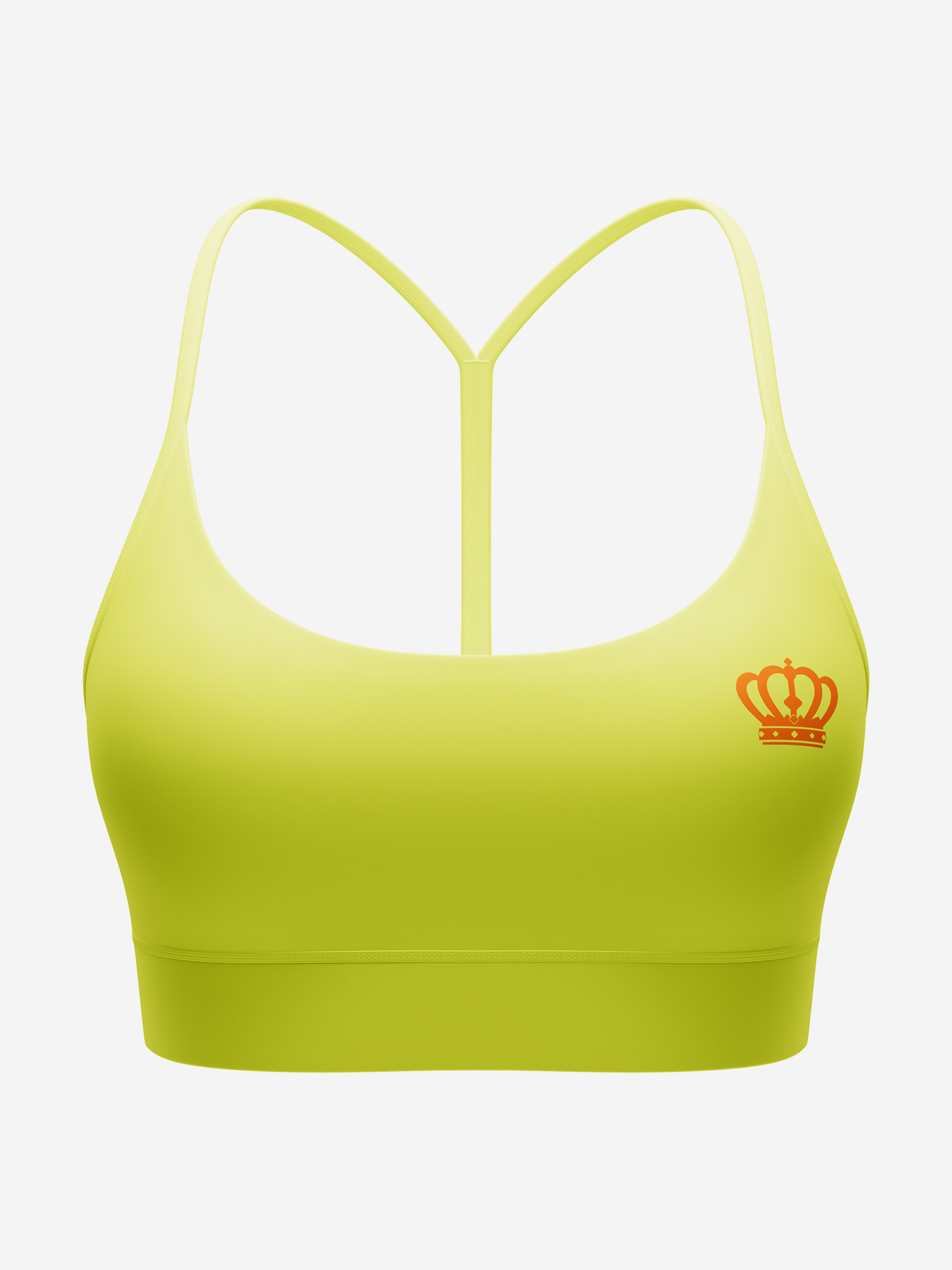 Изображение товара Топ бра спортивный SPSM Лимонный для фитнеса гимнастики и гимнастики