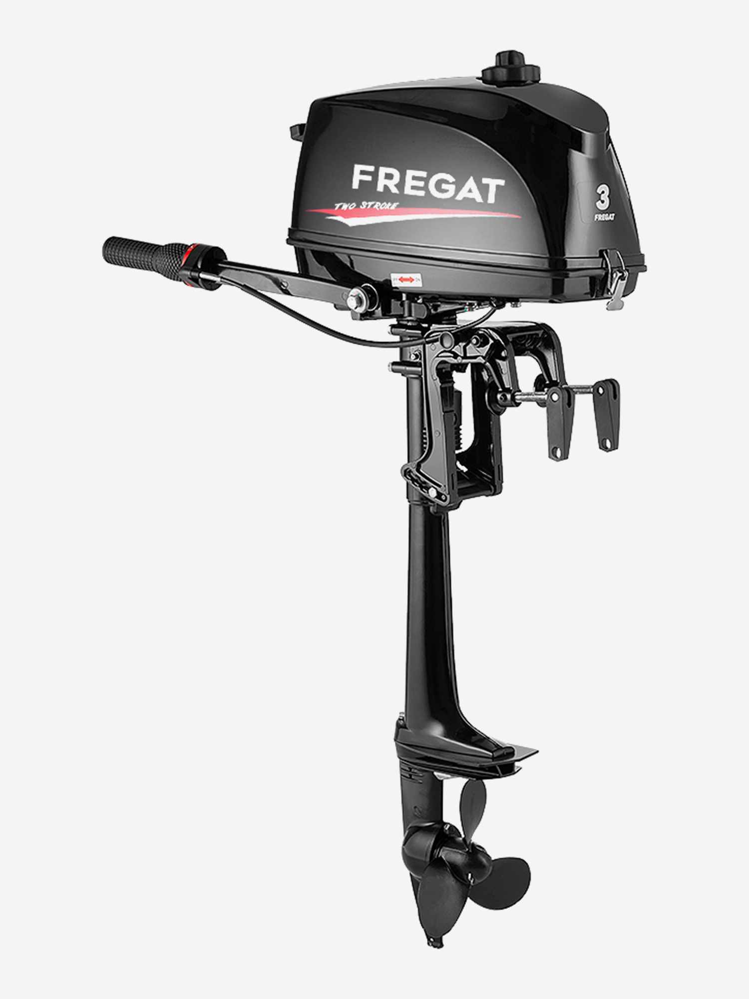 Изображение товара Лодочный мотор Фрегат 3FHS 3 л с двухтактный 61 см3 встроенный бак 1 2 л