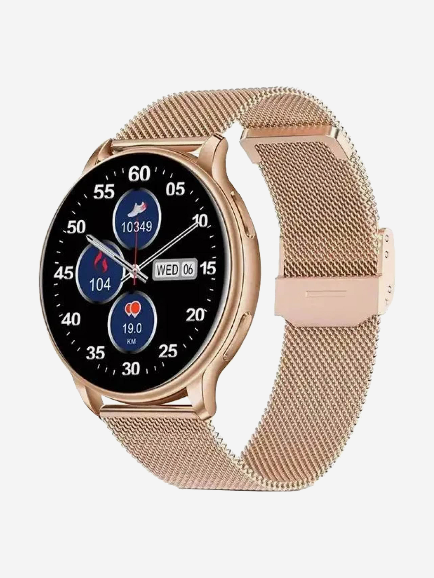 

Фитнес брастет ZDK KM10 gold steel, Золотой