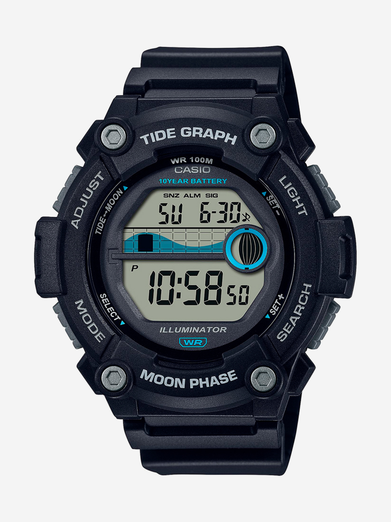 

Наручные часы Casio Collection WS-1300H-1A, Черный
