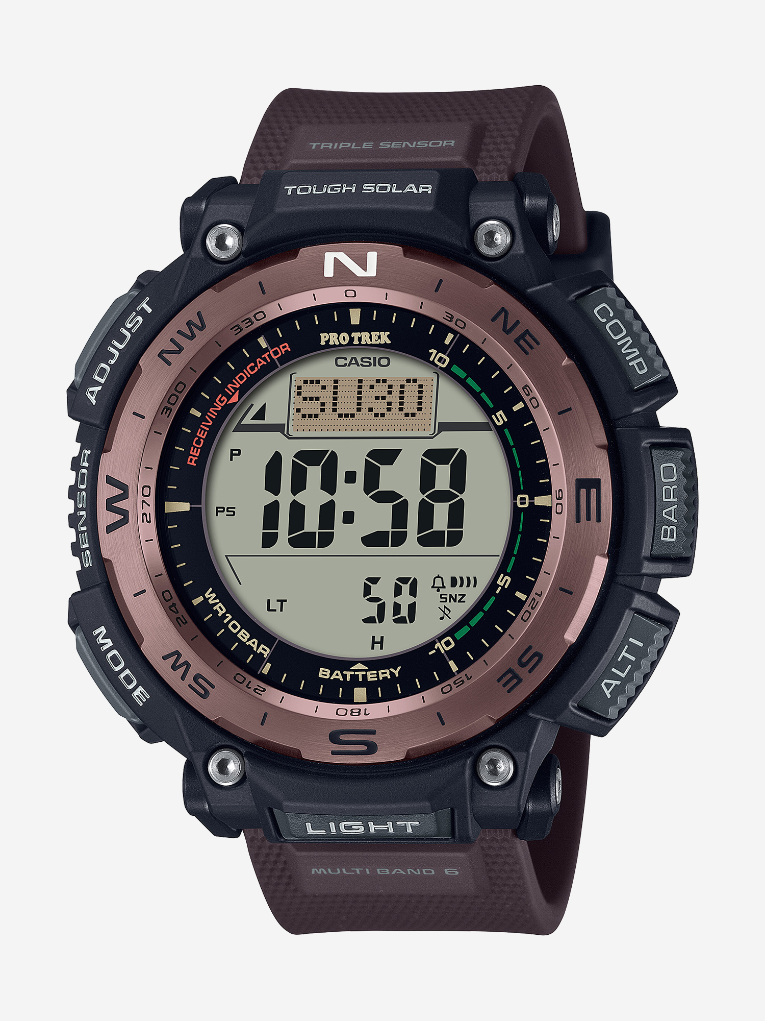 

Наручные часы Casio ProTrek PRW-3400Y-5J, Коричневый