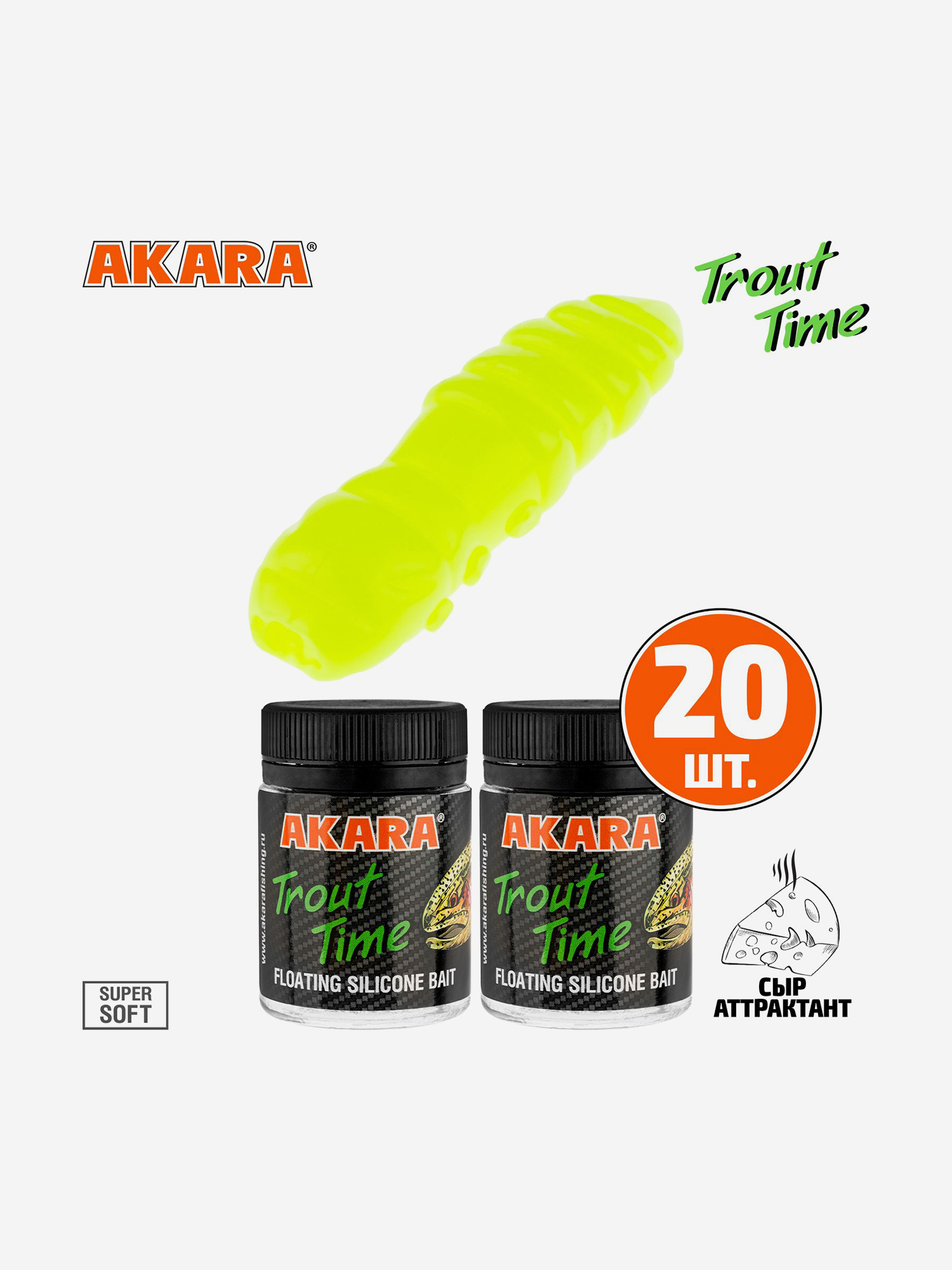 Изображение товара Приманка TERMITEMP_la Akara Trout Time TERMITE 1,5 Cheese 04Y