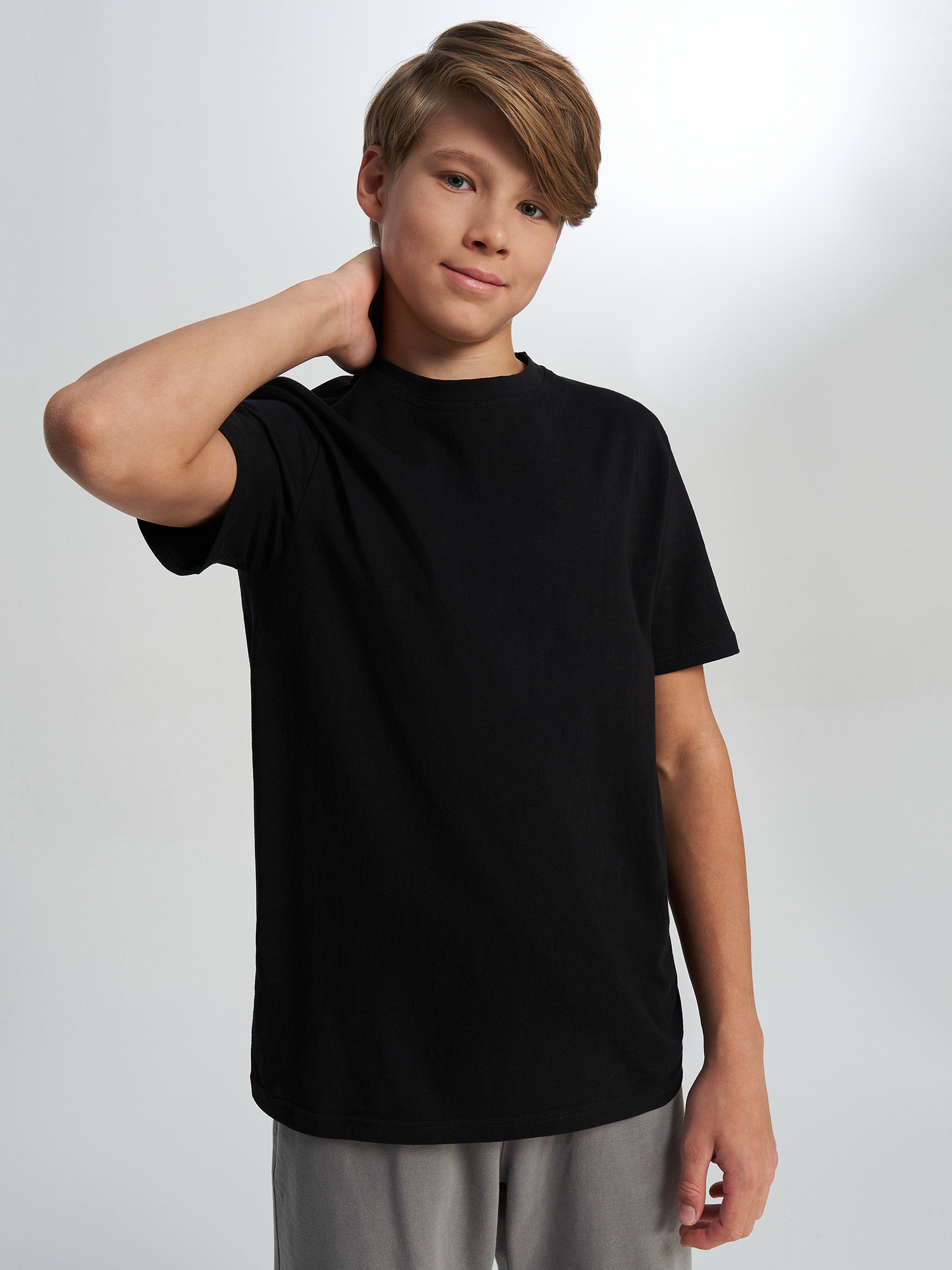 Футболка для мальчиков Оверсайз GSD, Черный