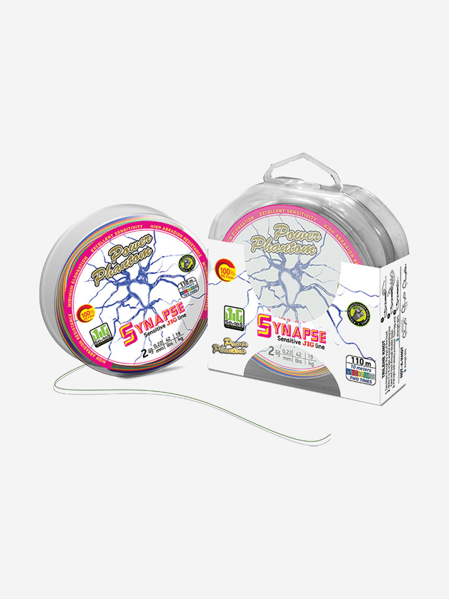

Шнур для рыбалки Power Phantom Synapse PE 150m, мультиколор #1,2 (12,7кг), 0,18mm, Мультицвет