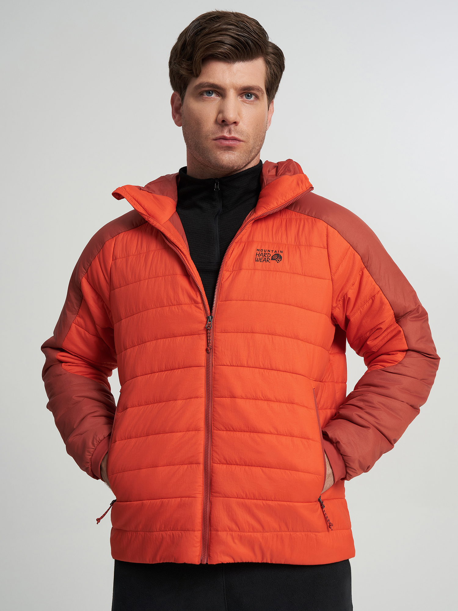 Изображение товара Куртка утепленная рипстоп мужская Mountain Hardwear Free Element Hooded Jacket, Оранжевый Изображение товара Куртка утепленная рипстоп мужская Mountain Hardwear Free Element Hooded Jacket, Оранжевый