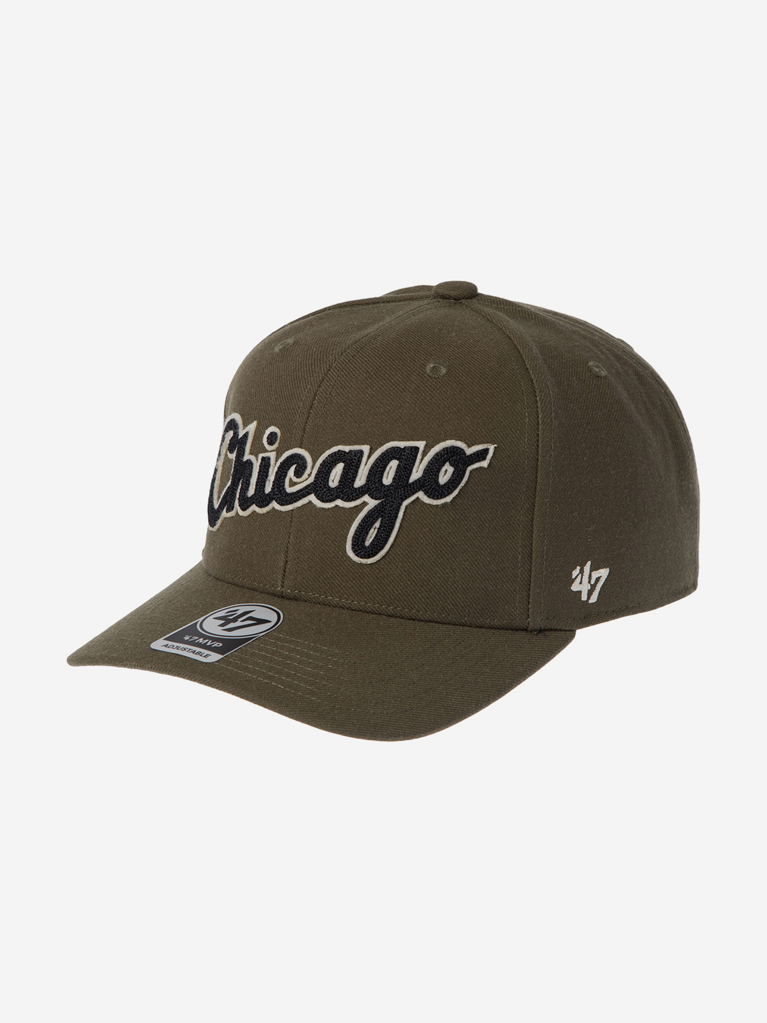 

Бейсболка 47 BRAND B-CHLDP06WBP-SW Chicago White Sox MLB (оливковый), Мультицвет