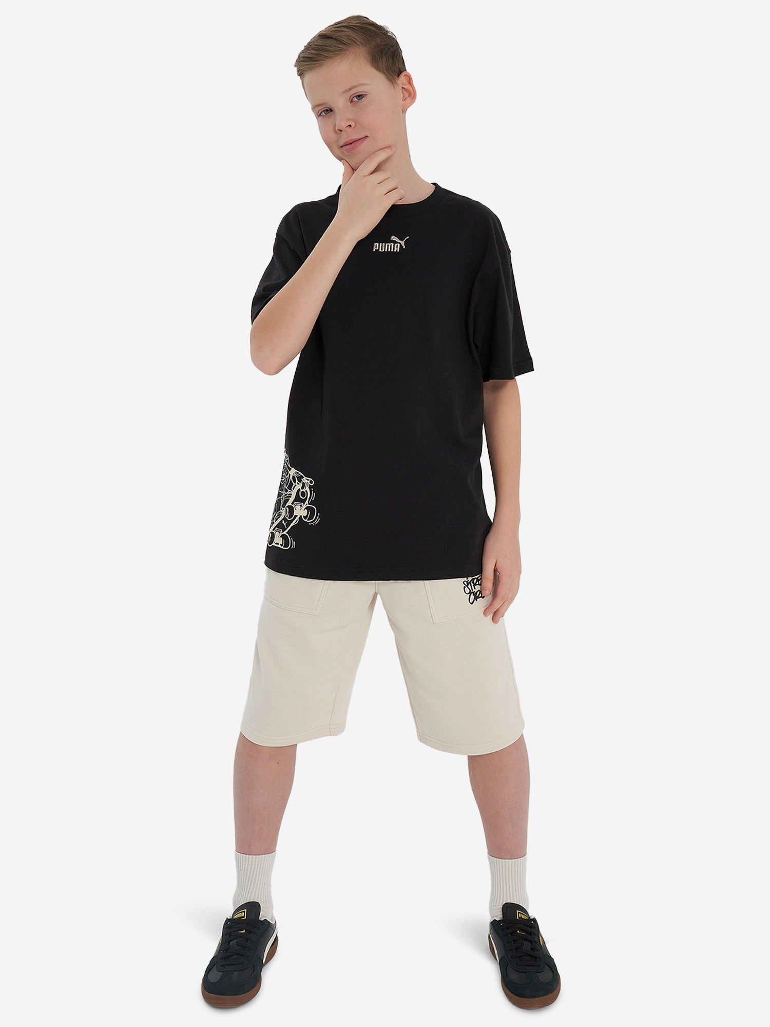 Футболка для мальчиков PUMA Mid90 S, Черный 5