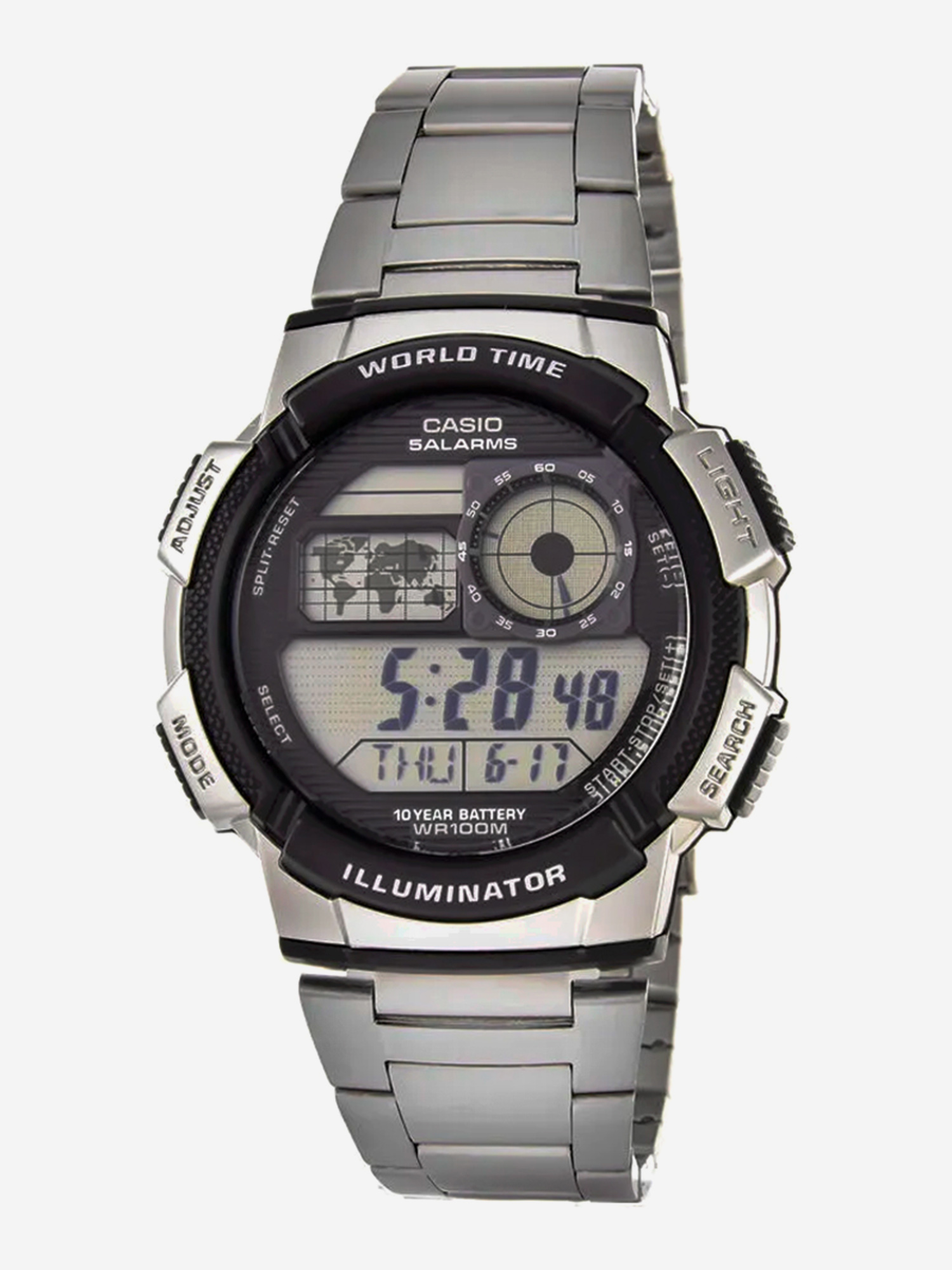 

Наручные часы Casio AE-1000WD-1A, Серебряный
