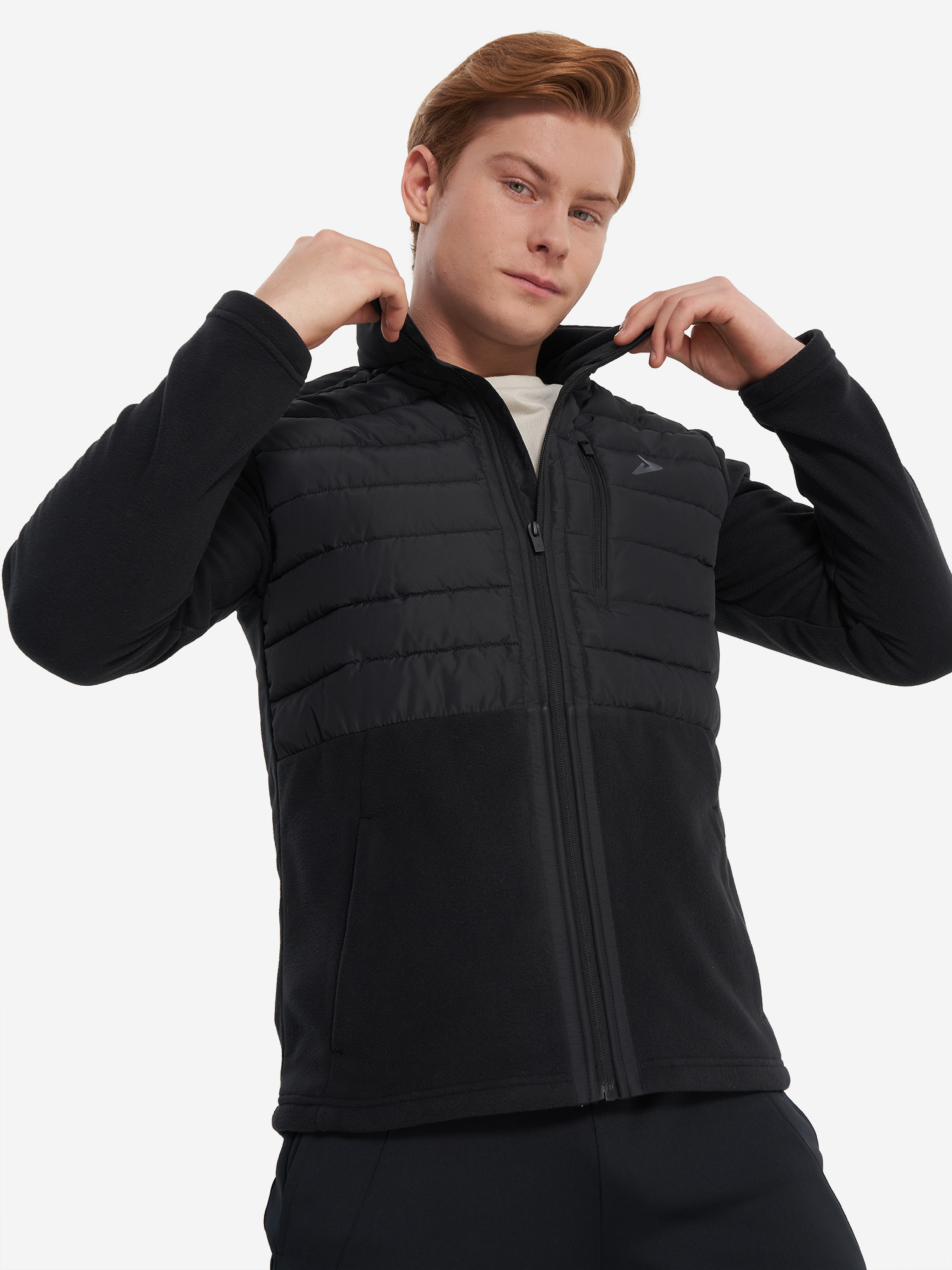 Изображение товара Мужская утепленная спортивная куртка Demix демисезон и зима черная