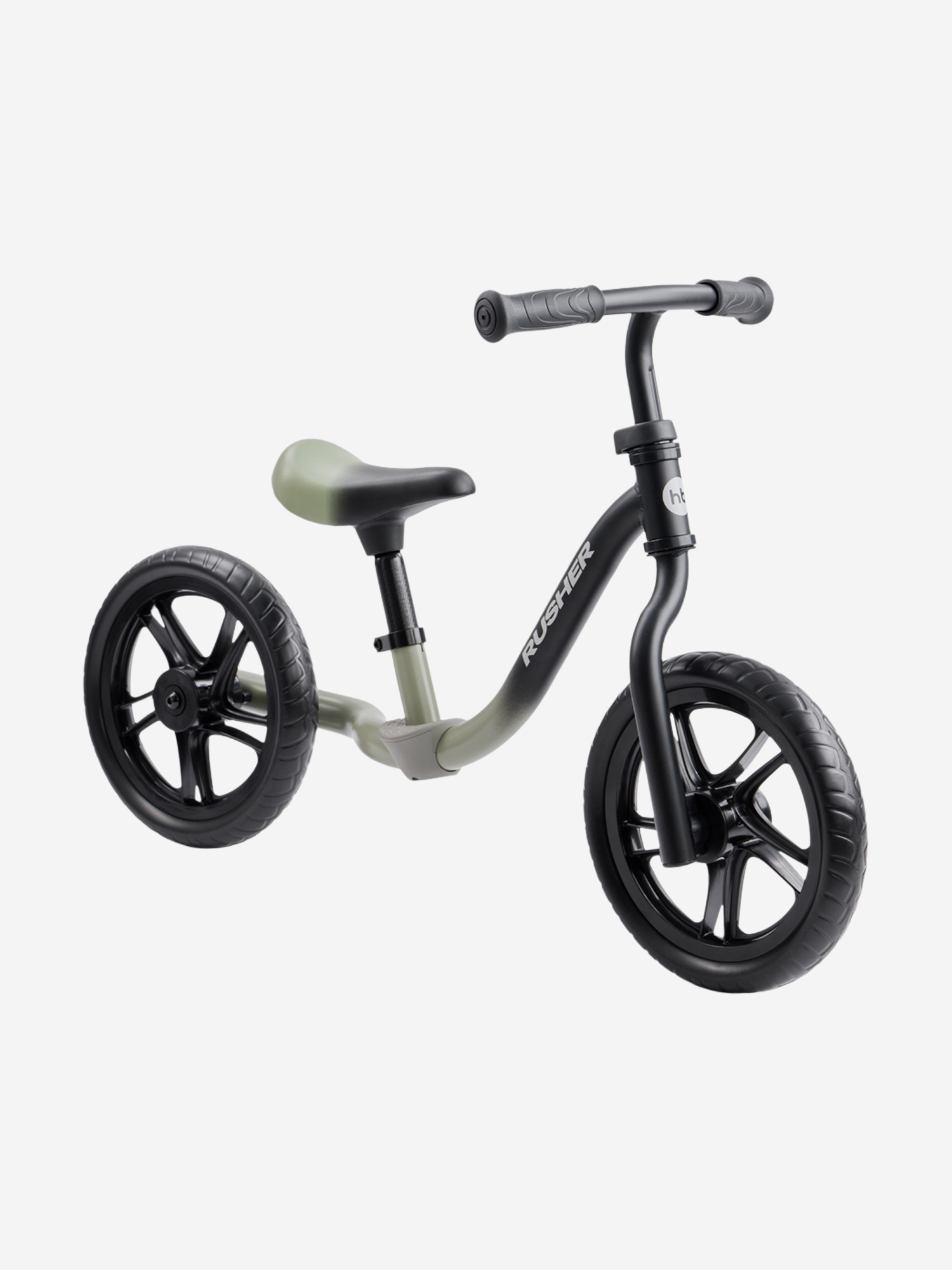Изображение товара Беговел RUSHER РАШЕР Зеленый детский велосипед без педалей для обучения баланс