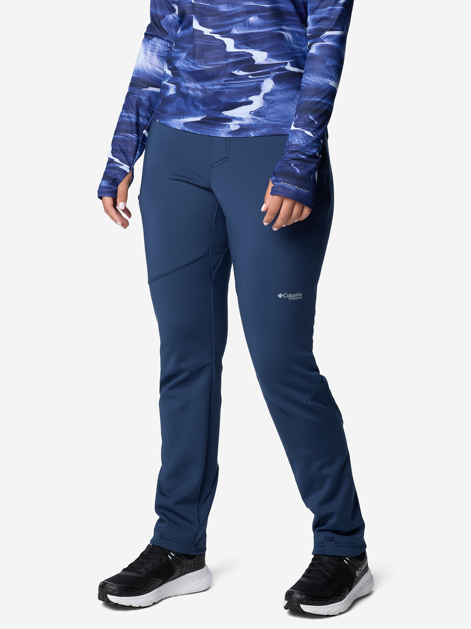 Брюки софтшелл женские Columbia Vast Canyon High-Rise Softshell Pant, Синий 2105831CLB-464, размер 42 - фото 4