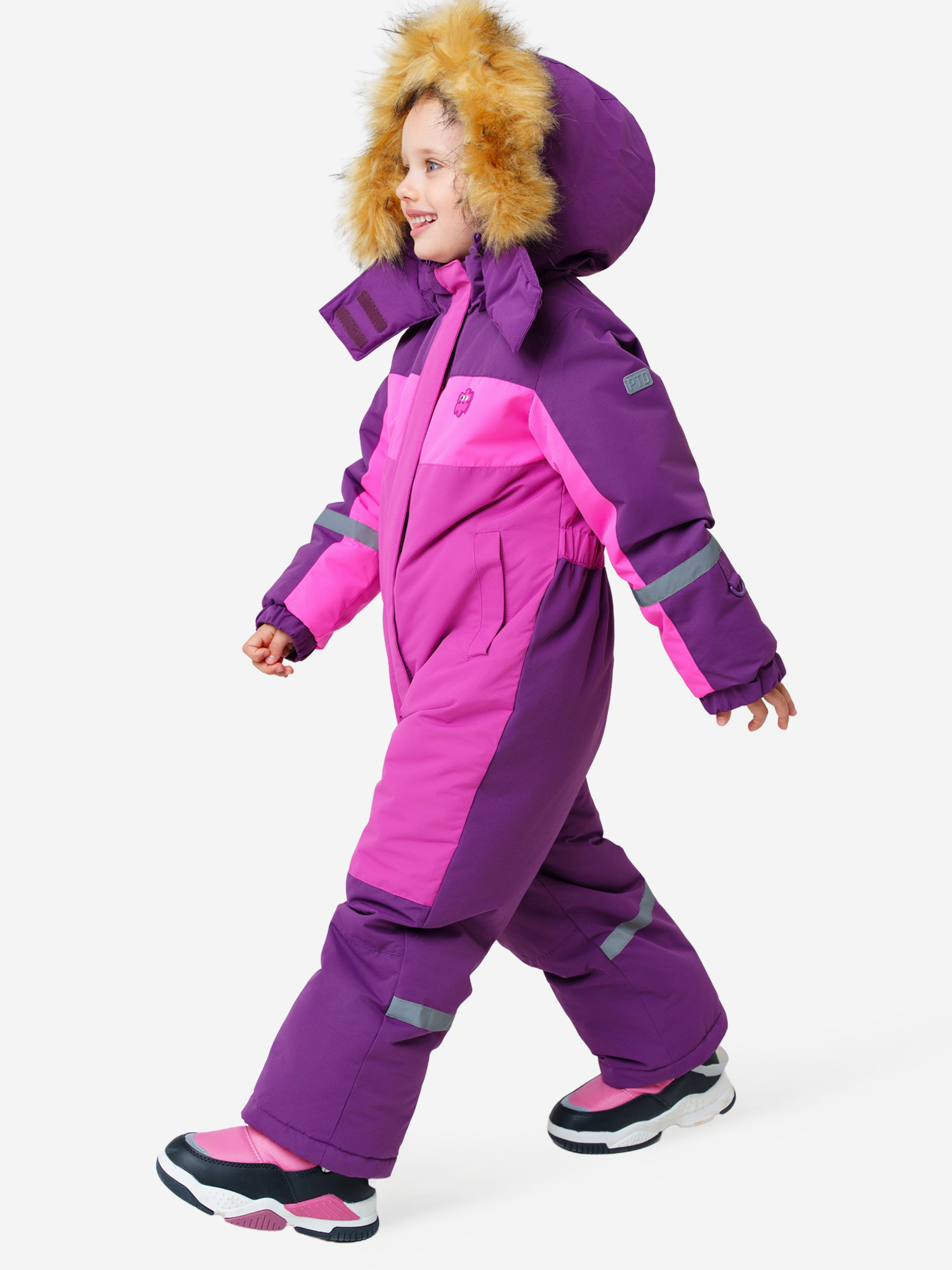 Изображение товара Зимний комбинезон для девочек PlayToday с мембраной водоотталкивающий теплый