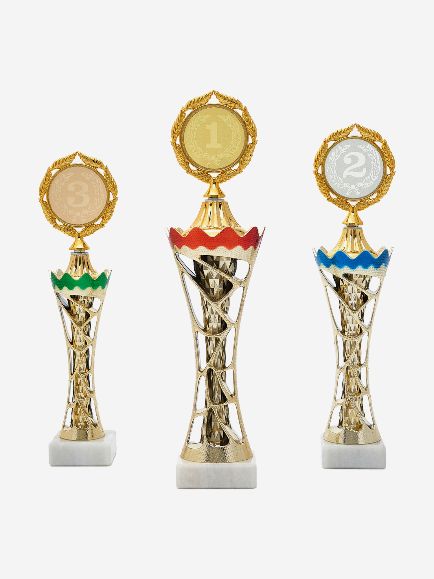 

Комплект из трех кубков для награждения, Золотой